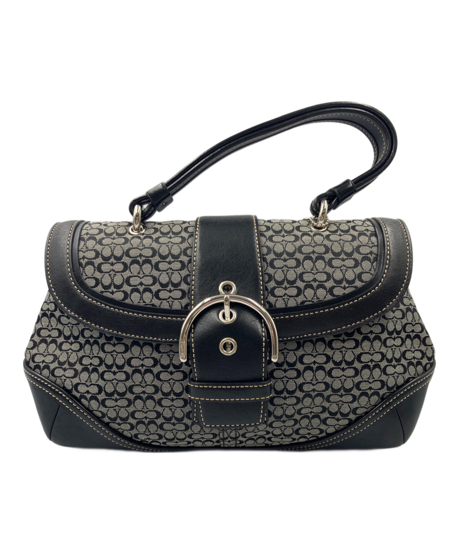 中古・古着通販】COACH (コーチ) ハンドバッグ ブラック|ブランド 中古・古着通販】COACH (コーチ) ハンドバッグ ブラック|ブランド