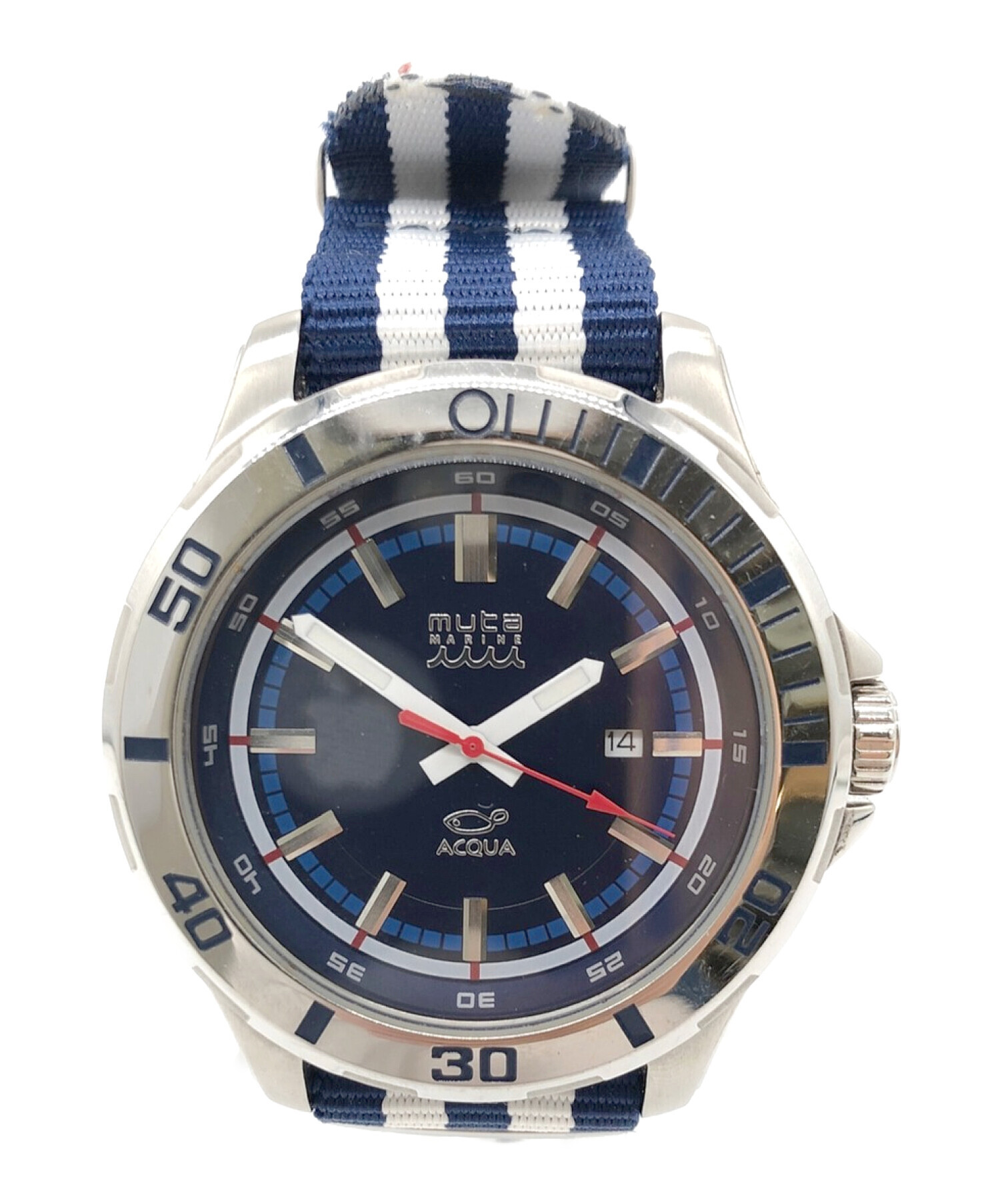中古・古着通販】muta MARINE (ムータマリン) 腕時計 ネイビー  