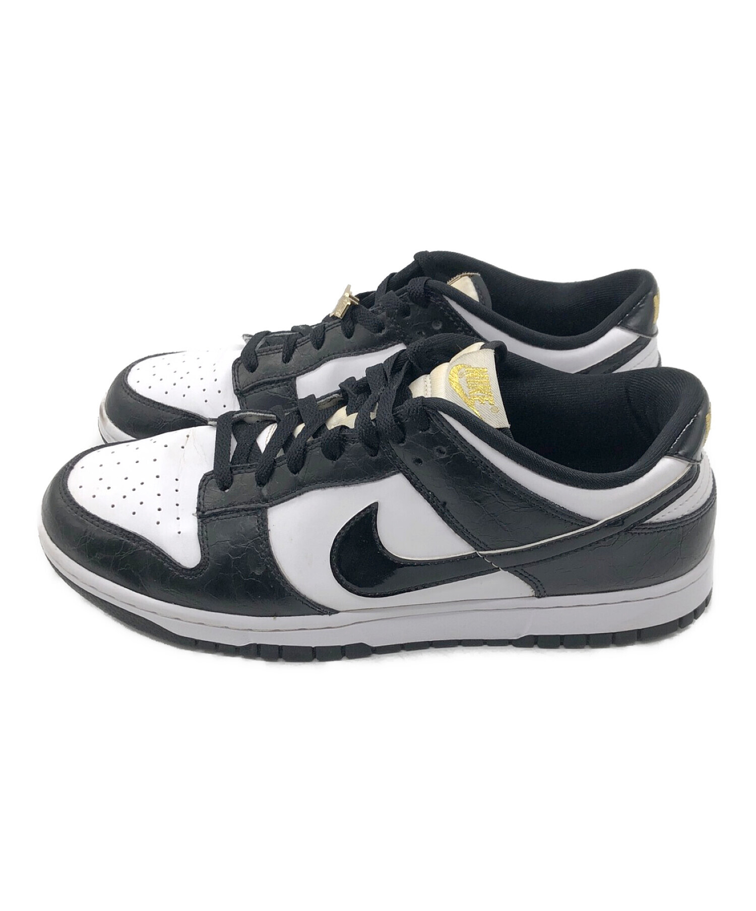 中古・古着通販】NIKE (ナイキ) DUNK LOW RETRO SE ブラック×ホワイト 