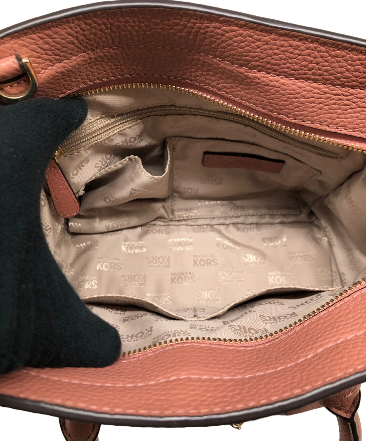 中古・古着通販】MICHAEL KORS (マイケルコース) ハンドバッグ ピンク