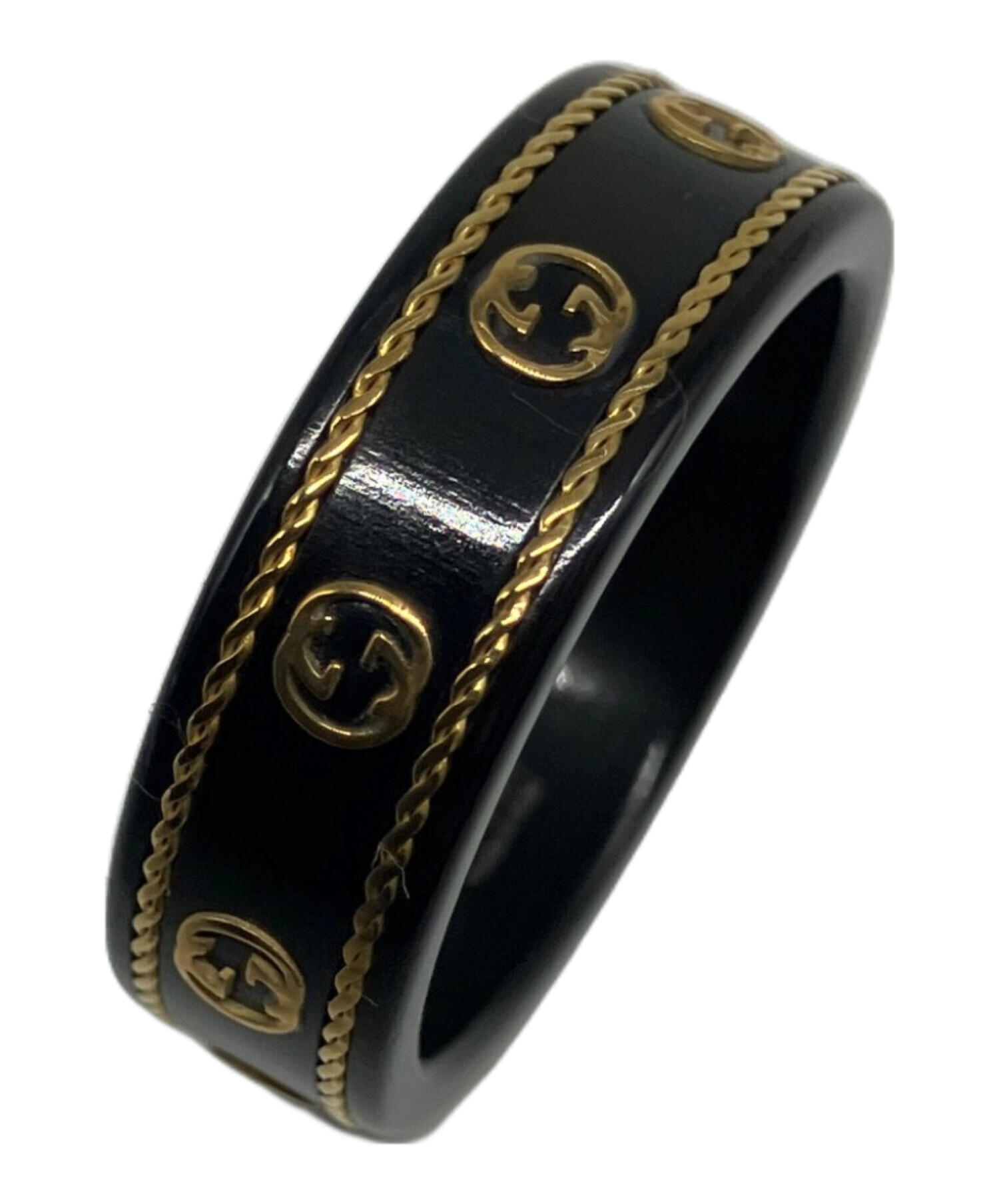 中古・古着通販】GUCCI (グッチ) インターロッキングG リング イエロー