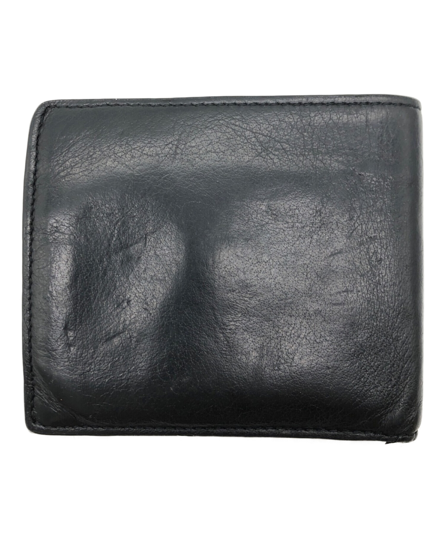 中古・古着通販】BALENCIAGA (バレンシアガ) 2つ折り財布 ブラック