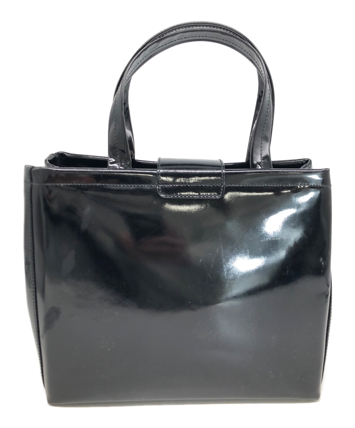 【未使用に近い】サルヴァトーレフェラガモ 2way トートバッグ スタッズ 黒 未使用に近い】サルヴァトーレフェラガモ 2way トートバッグ スタッズ