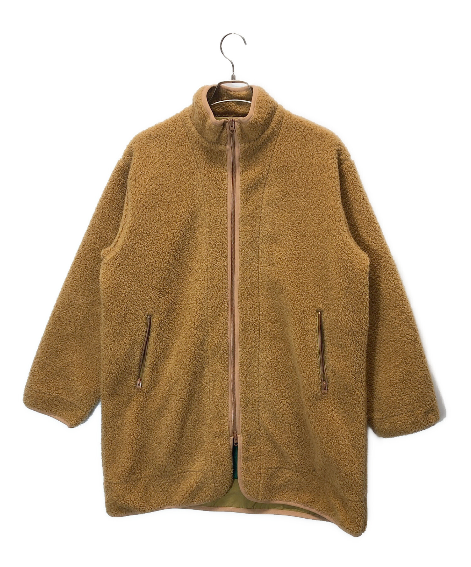 中古・古着通販】BEAMS (ビームス) ボアロングコート ベージュ サイズ  