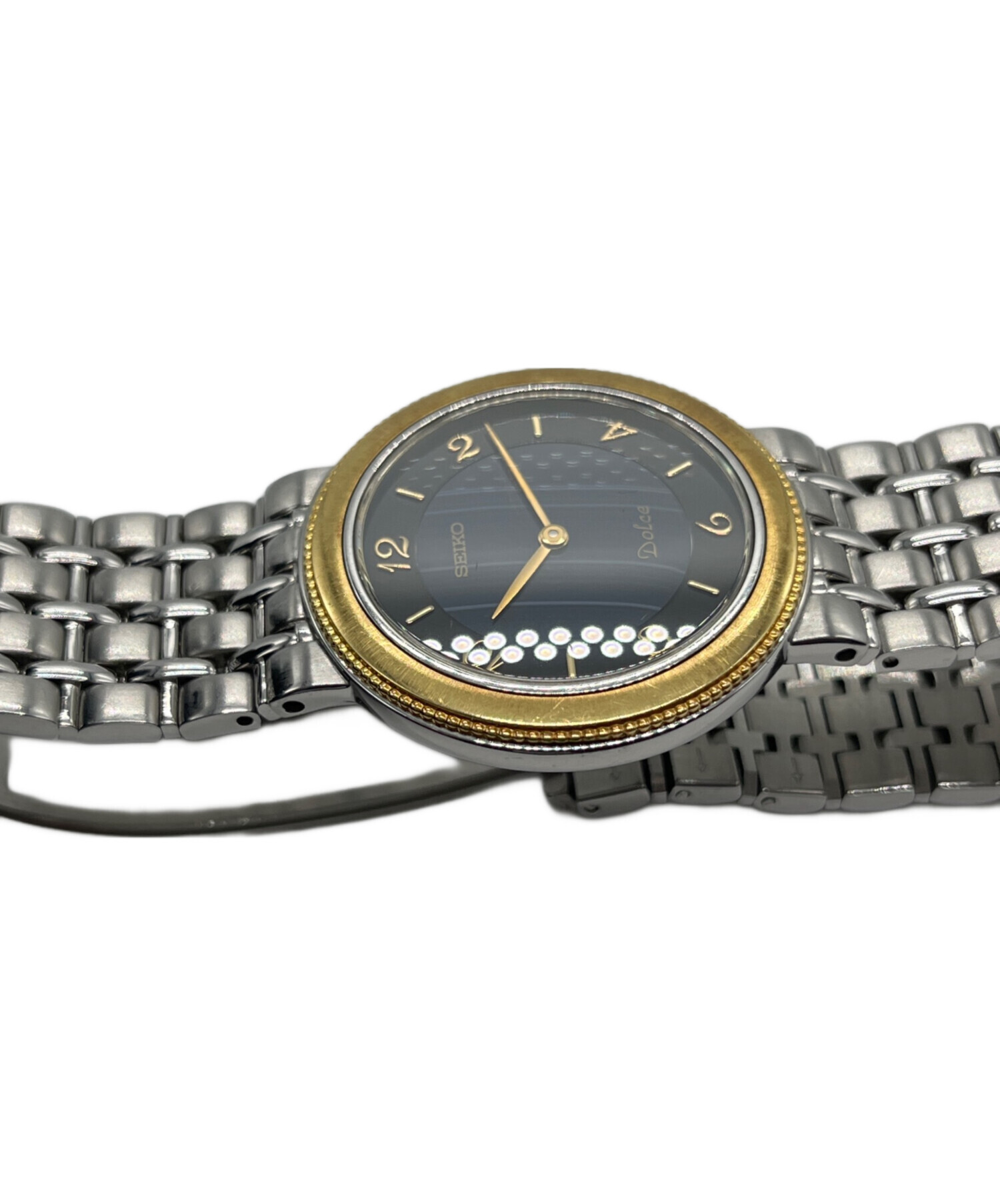 中古・古着通販】SEIKO (セイコー) ドルチェ 腕時計 ブラック×ブルー