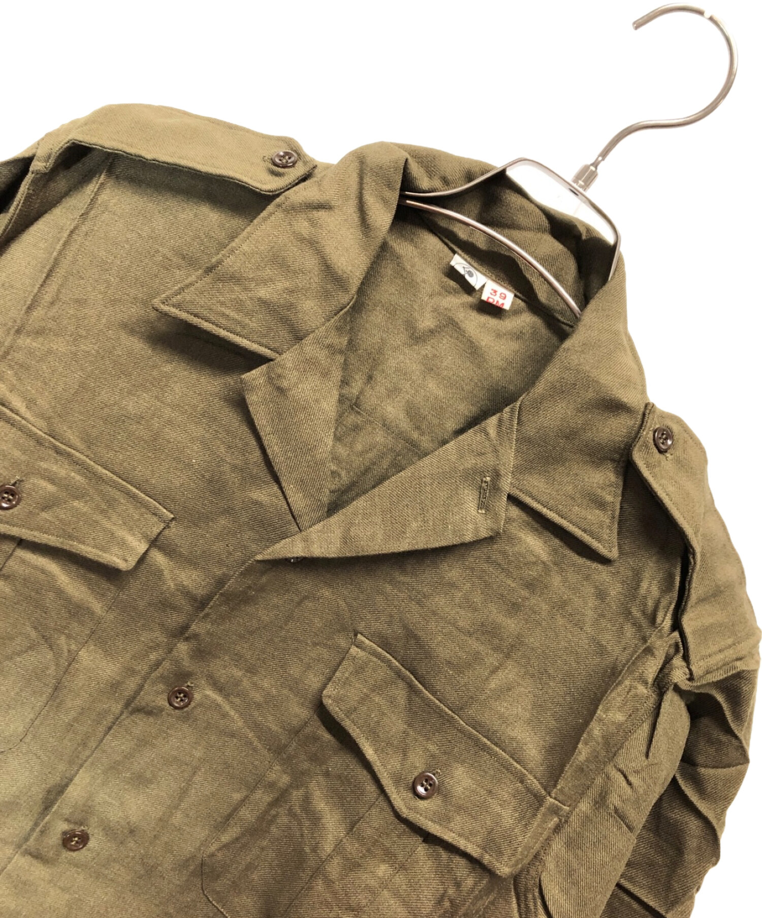 中古・古着通販】French Army (フランス軍) ウールミリタリーシャツ 