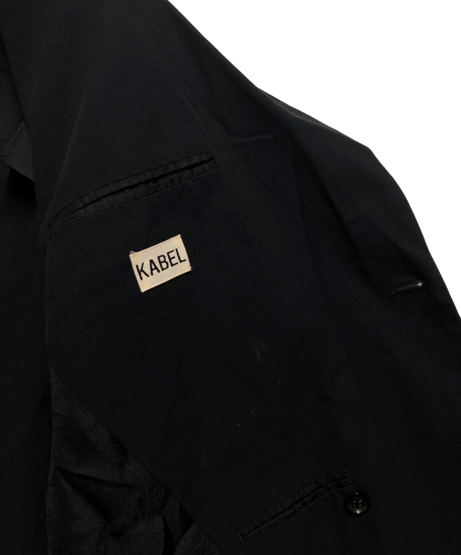 中古・古着通販】KABEL (カベル) ダブルジャケット ブラック サイズ:2 