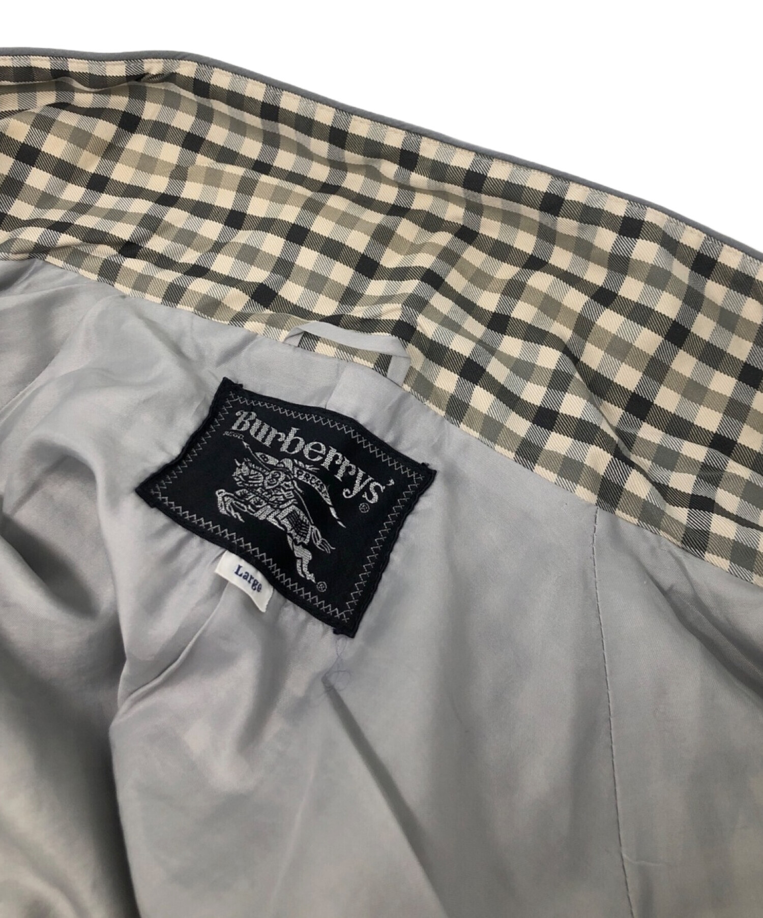 中古・古着通販】Burberry's (バーバリーズ) チェック柄ガウンコート