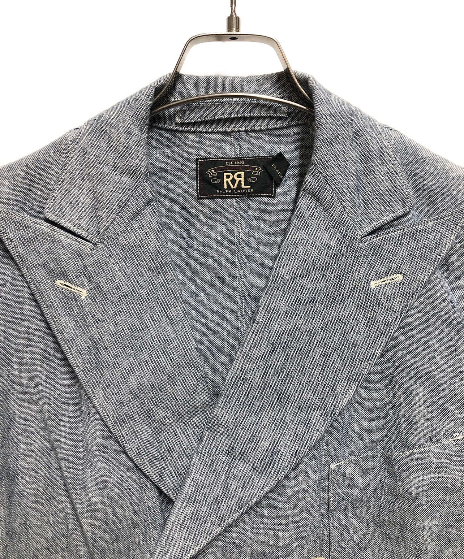 良状態 RRL チェックテーラードジャケット ヴィンテージ加工 古着 薄手 中古・古着通販】RRL (ダブルアールエル) ダブルテーラードジャケット