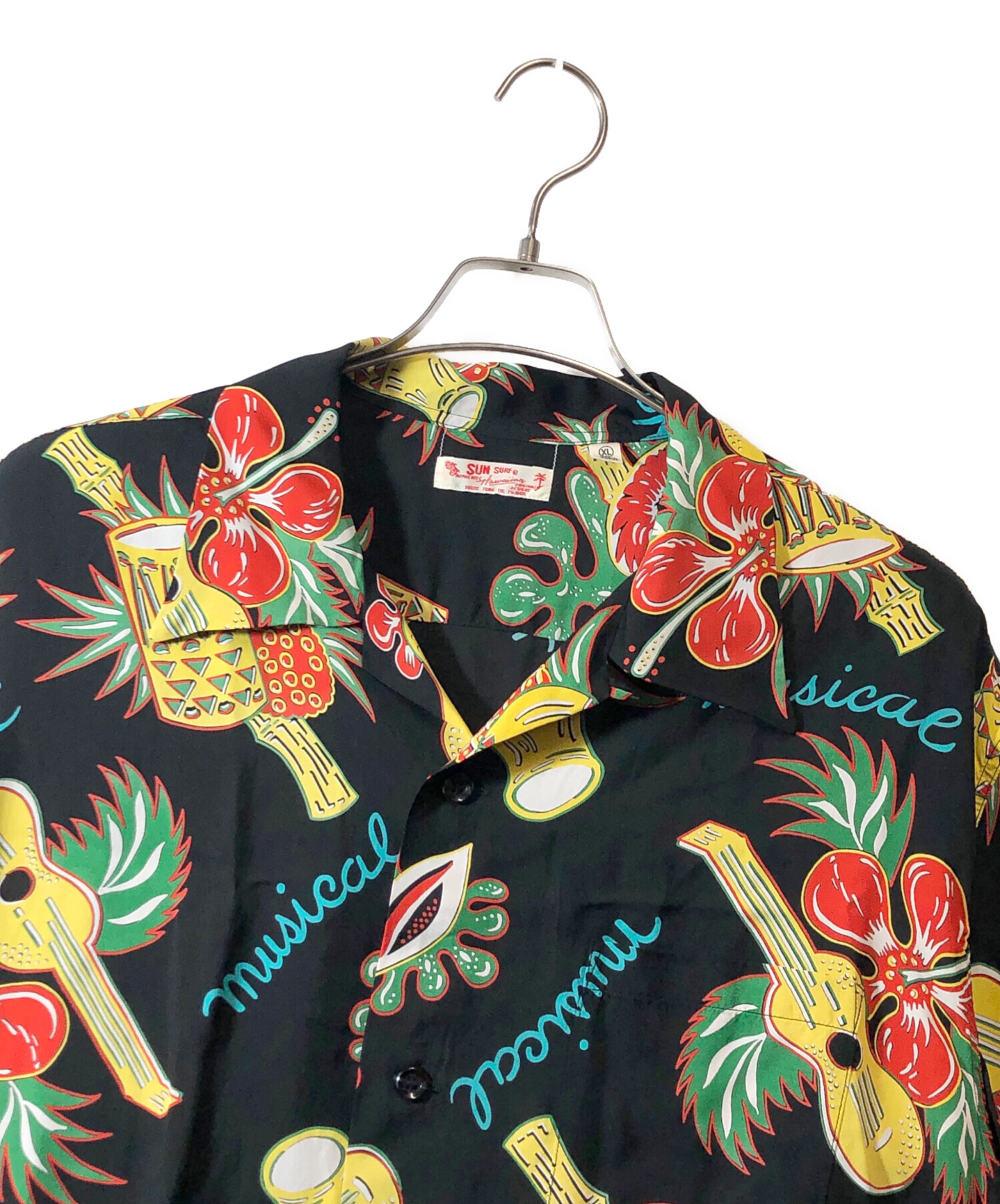 中古・古着通販】Sun Surf (サンサーフ) アロハシャツ ブラック