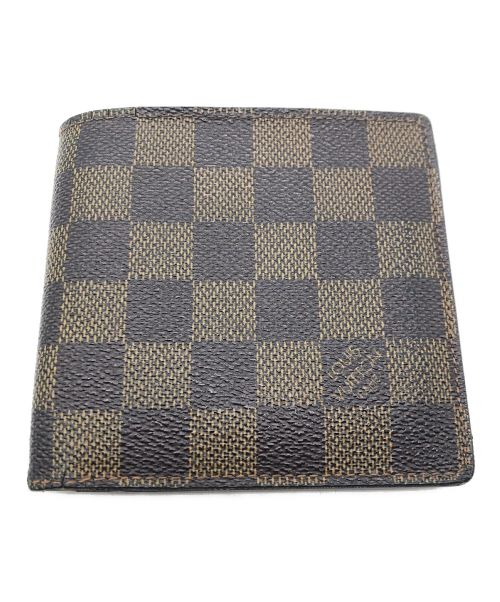 Louis Vuitton 二つ折り財布 ダークブラウン　ルイヴィトン 中古・古着通販】LOUIS VUITTON (ルイ ヴィトン) 2つ折り財布 ブラウン