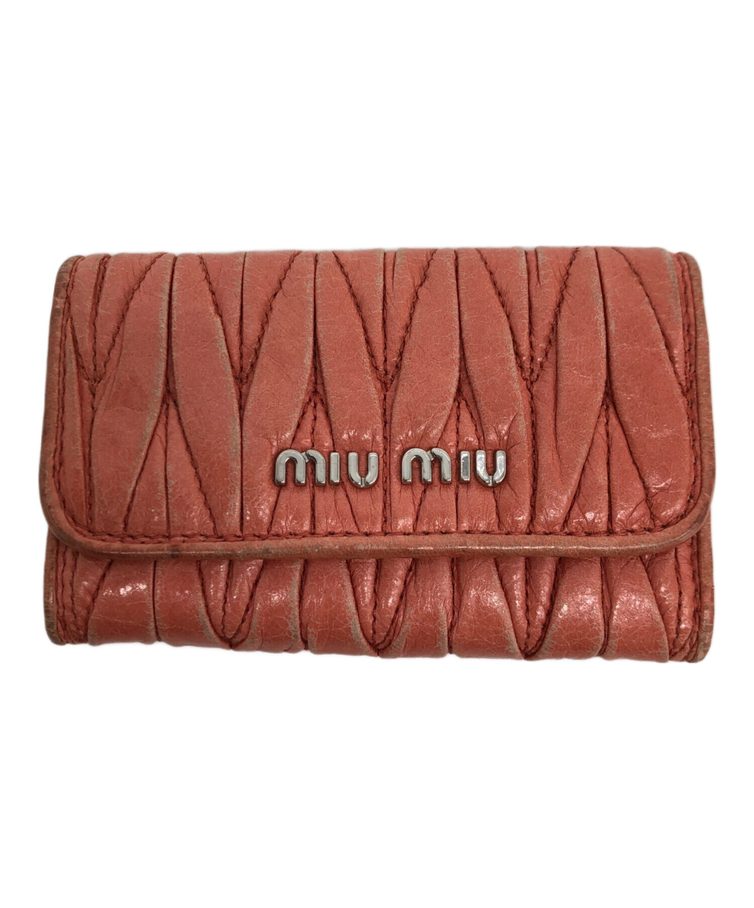 中古・古着通販】MIU MIU (ミュウミュウ) キーケース ピンク｜ブランド