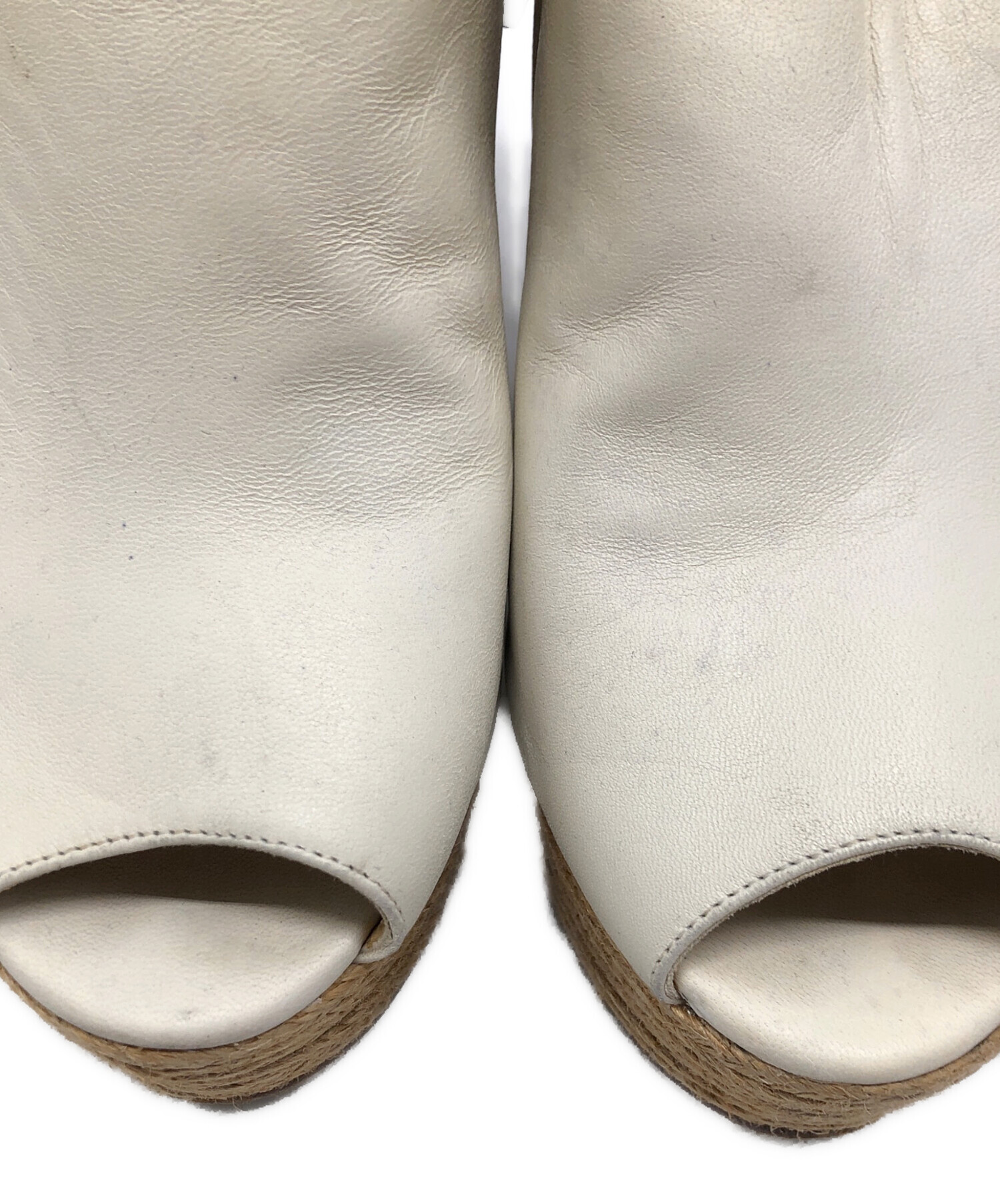 中古・古着通販】GUCCI (グッチ) ウェッジソールサンダル ホワイト