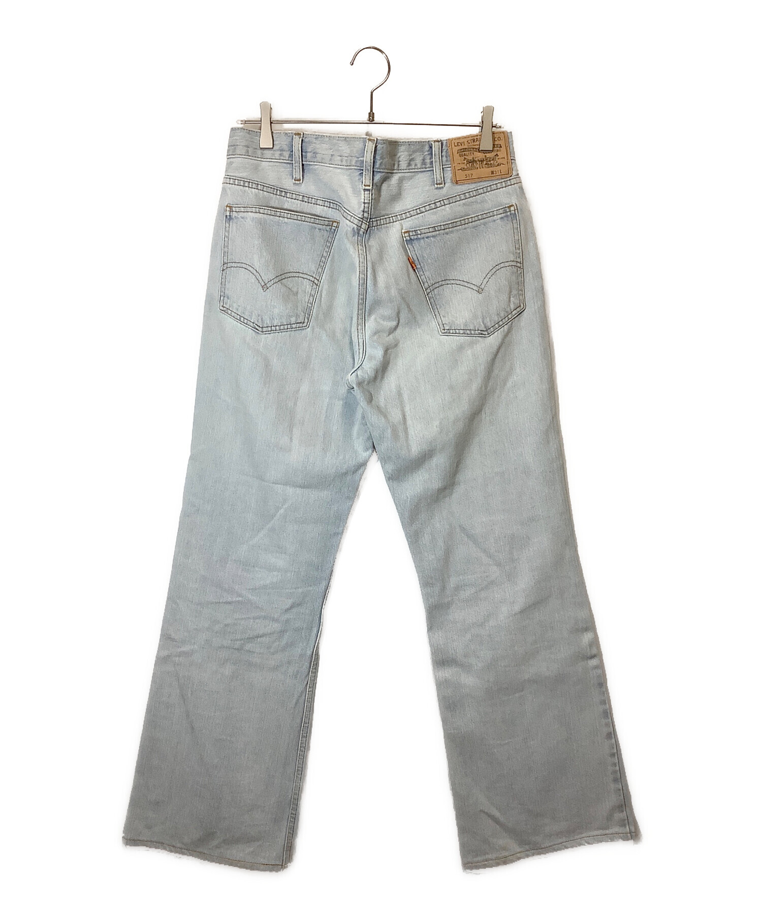 Levi's 517 リーバイス　フレアパンツ　ヴィンテージ　古着　レア　希少 中古・古着通販】LEVI'S (リーバイス) 517フレアパンツ スカイブルー