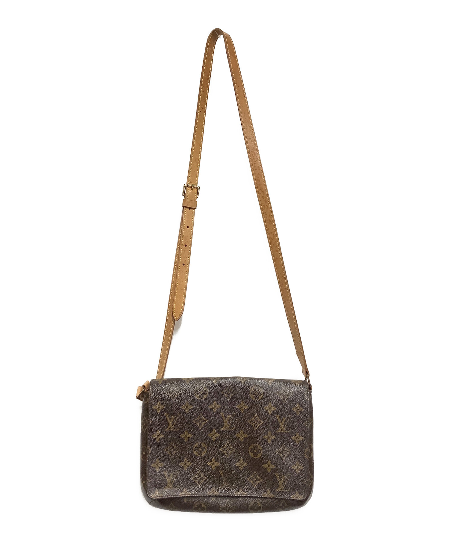 おいもLouis Vuitton ショルダーバッグ ブラウン 中古・古着通販】LOUIS VUITTON (ルイ ヴィトン) ショルダーバッグ