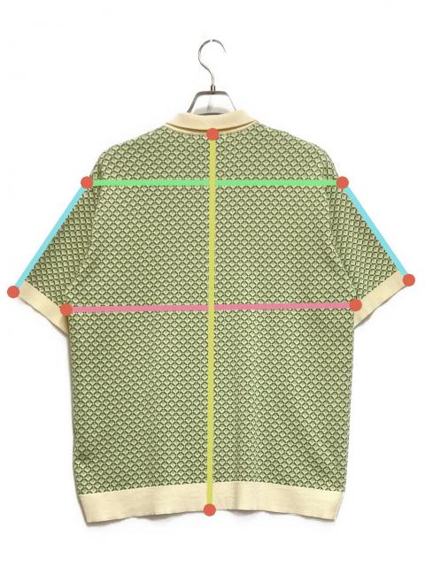 momkey time】コットンレトロジャガードポロシャツ MONKEY TIME