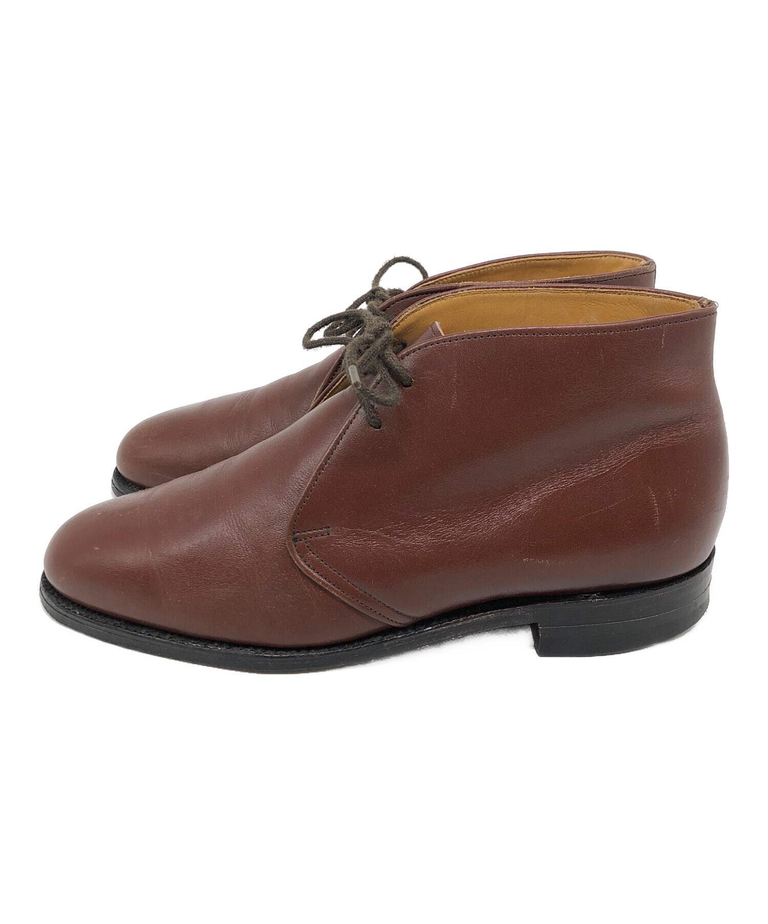 クラークClarksスチャッカブーツブラウン革靴レザーブーツ 中古・古着通販】CLARKS (クラークス) チャッカブーツ ブラウン サイズ