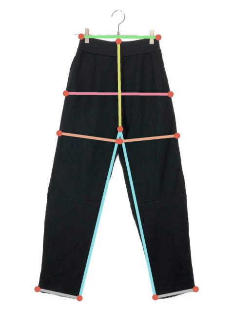 中古・古着通販】JIL SANDER (ジルサンダー) ウール混パンツ ブラック