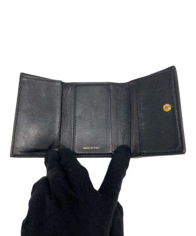 中古・古着通販】MARNI (マルニ) 3つ折り財布 ブラック｜ブランド