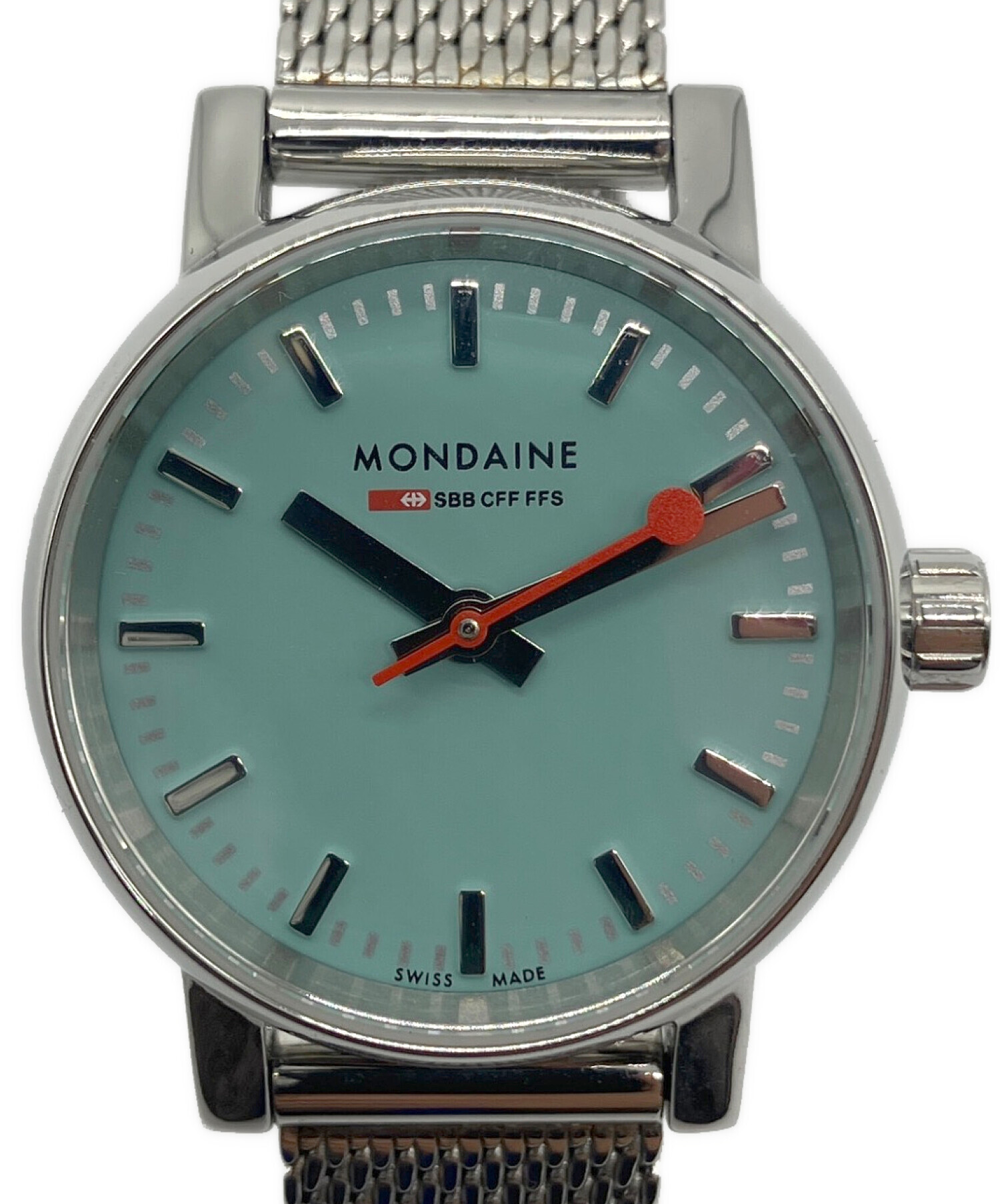 中古・古着通販】MONDAINE (モンディーン) 腕時計 スカイブルー 
