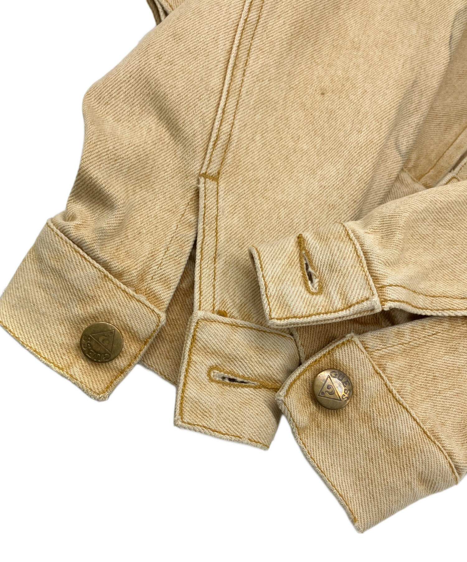 usa製【guess】 デニムジャケット　ベージュ 中古・古着通販】GUESS (ゲス) デニムジャケット ベージュ サイズ:L