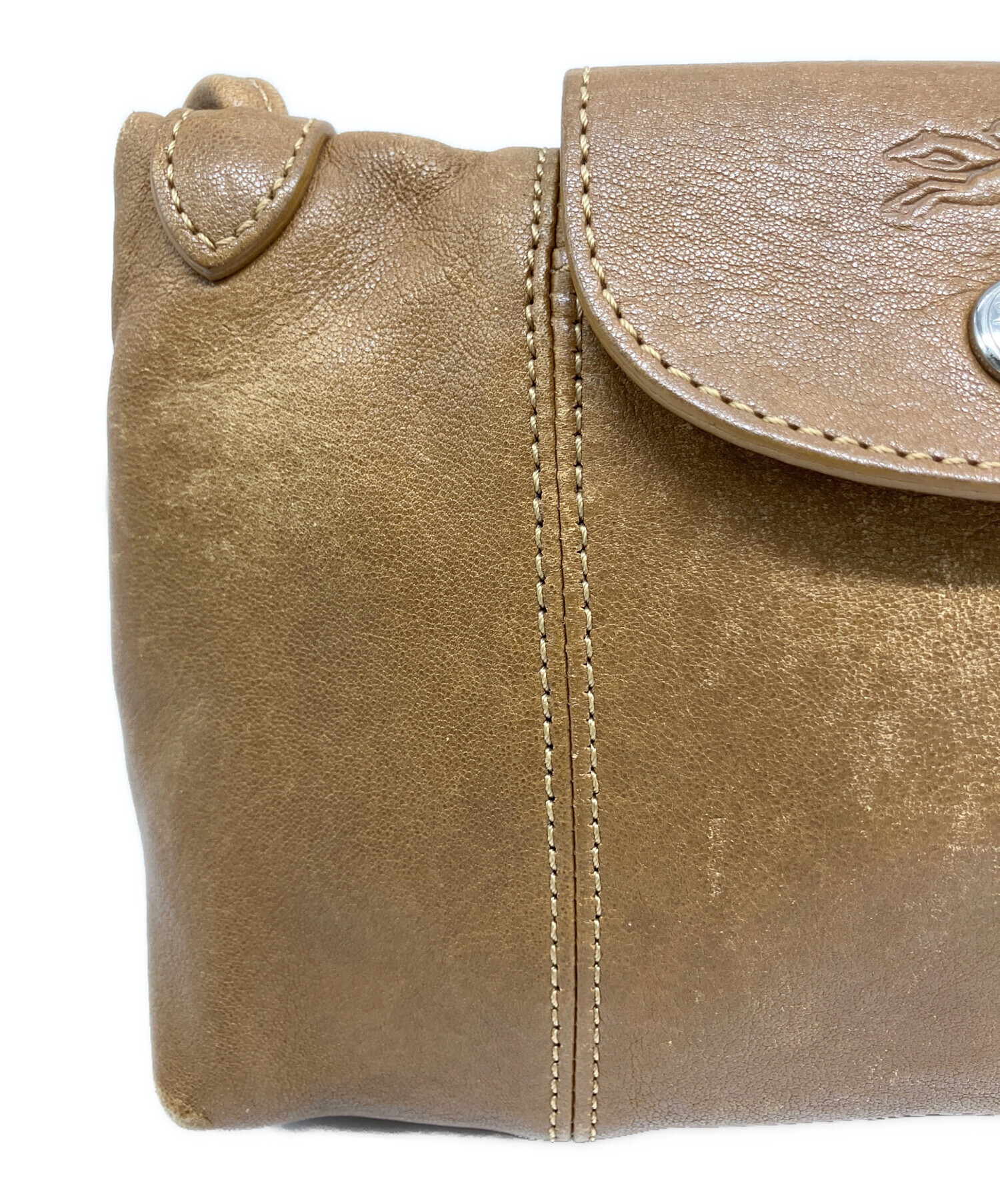 中古・古着通販】LONGCHAMP (ロンシャン) ショルダーバッグ ブラウン