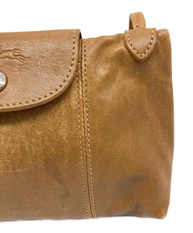 中古・古着通販】LONGCHAMP (ロンシャン) ショルダーバッグ ブラウン