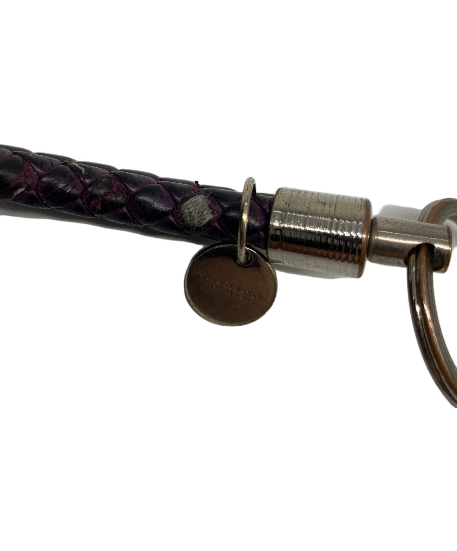 中古・古着通販】BOTTEGA VENETA (ボッテガベネタ) レザーキーリング