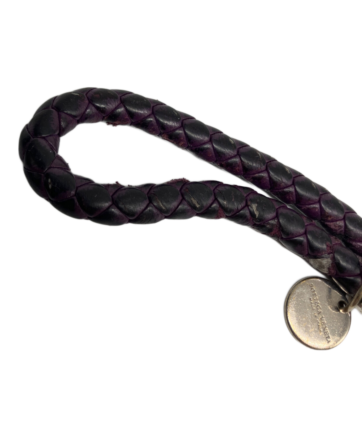 中古・古着通販】BOTTEGA VENETA (ボッテガベネタ) レザーキーリング