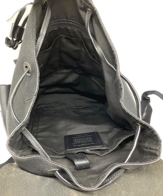 中古・古着通販】COACH (コーチ) レザーリュック ブラック｜ブランド