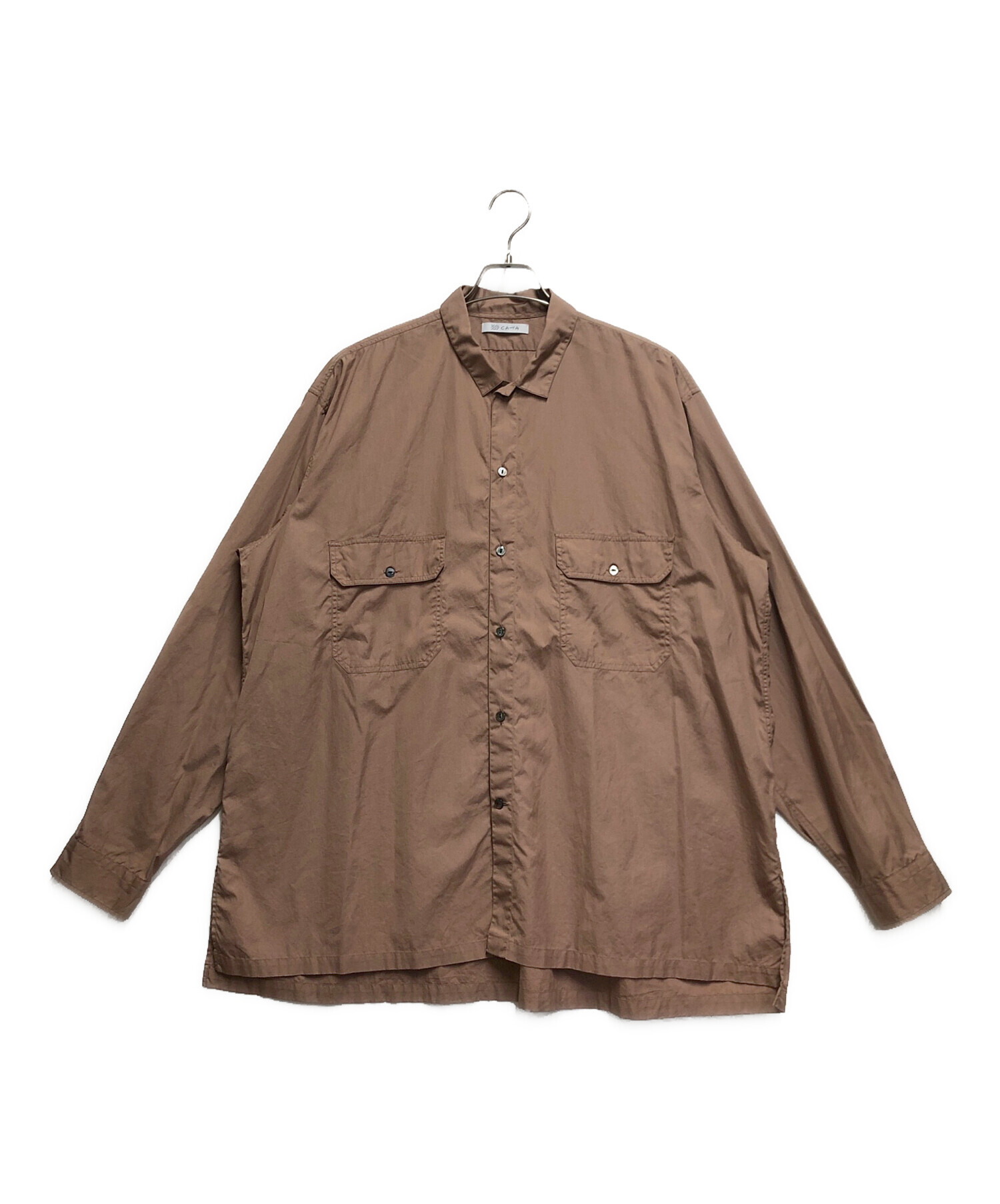 中古・古着通販】catta (カッタ) 長袖シャツ ブラウン サイズ:L 