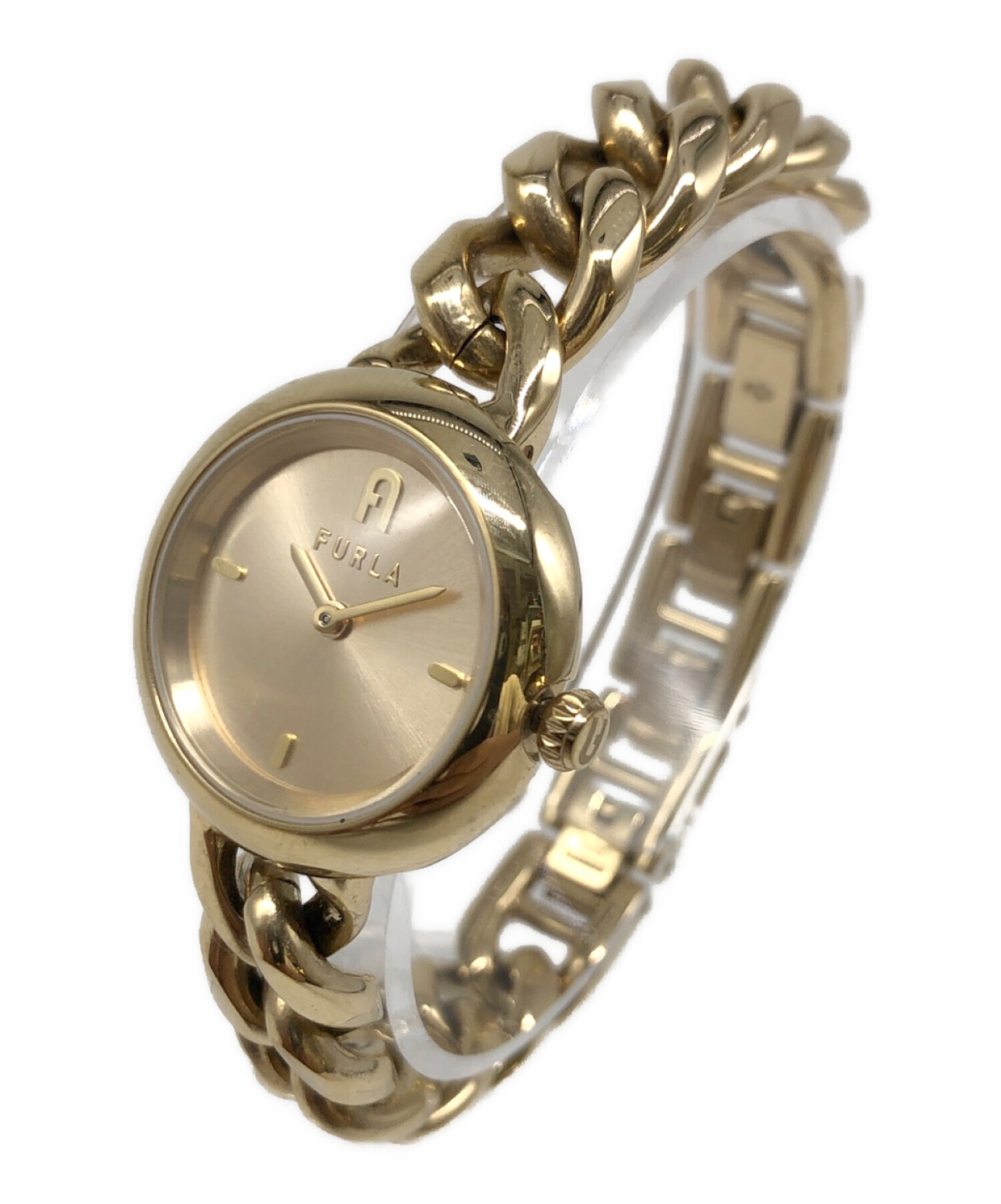 中古・古着通販】FURLA (フルラ) 腕時計 ゴールド｜ブランド・古着通販