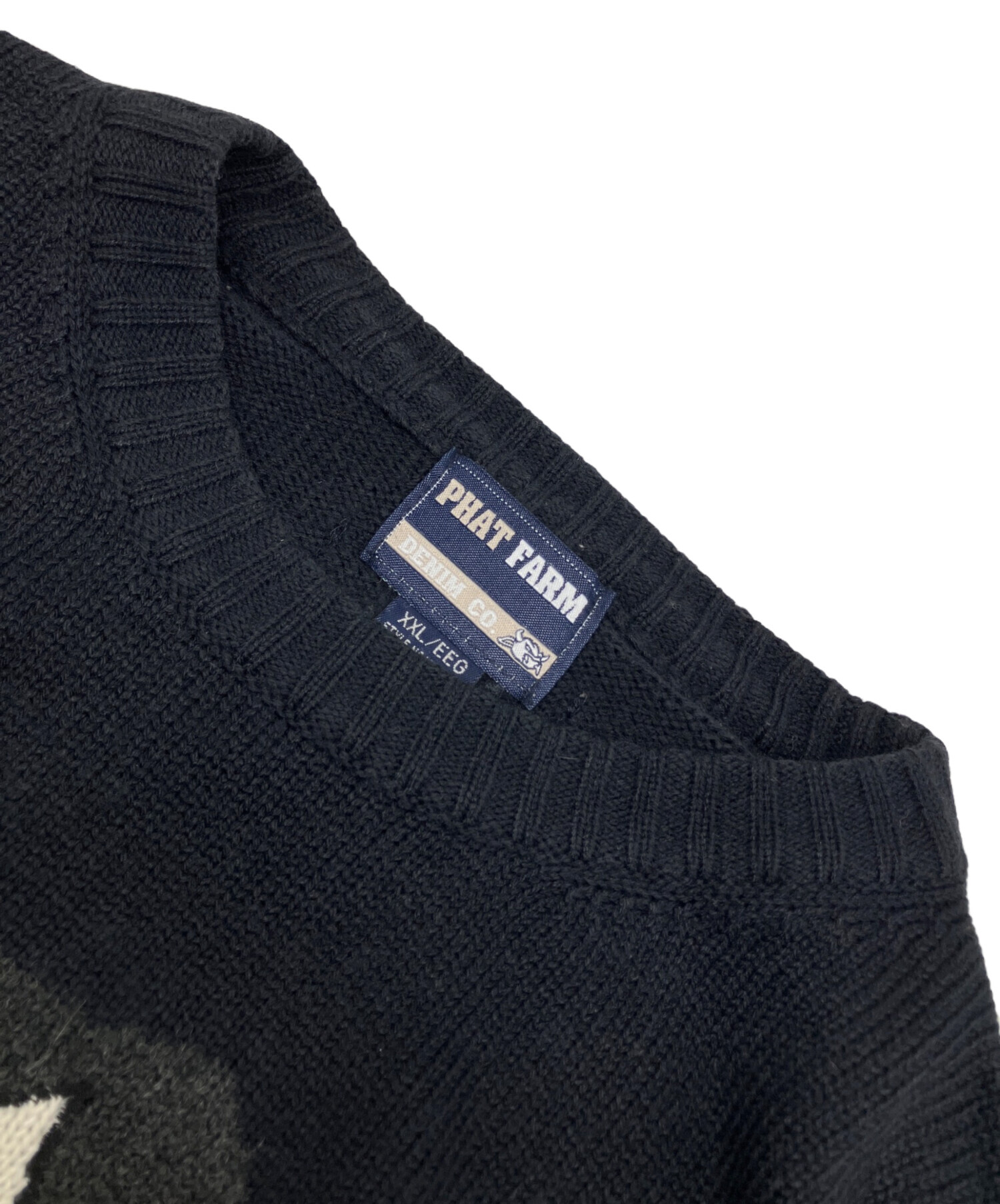 古着 廃番 90s〜00sPHAT FARMファットファームニットセーター/XL 