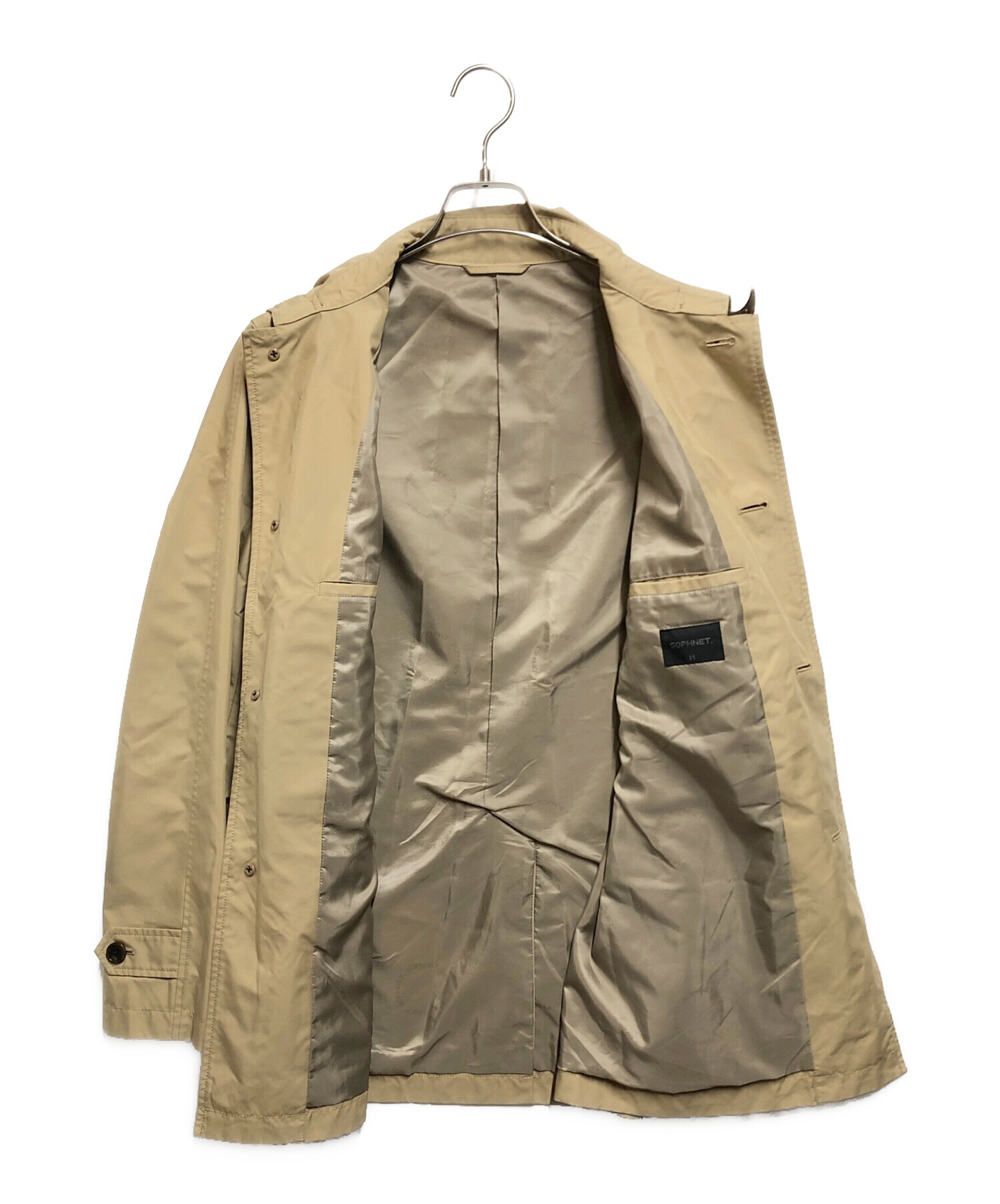 中古・古着通販】SOPH. (ソフ) ステンカラーコート ベージュ サイズ:M