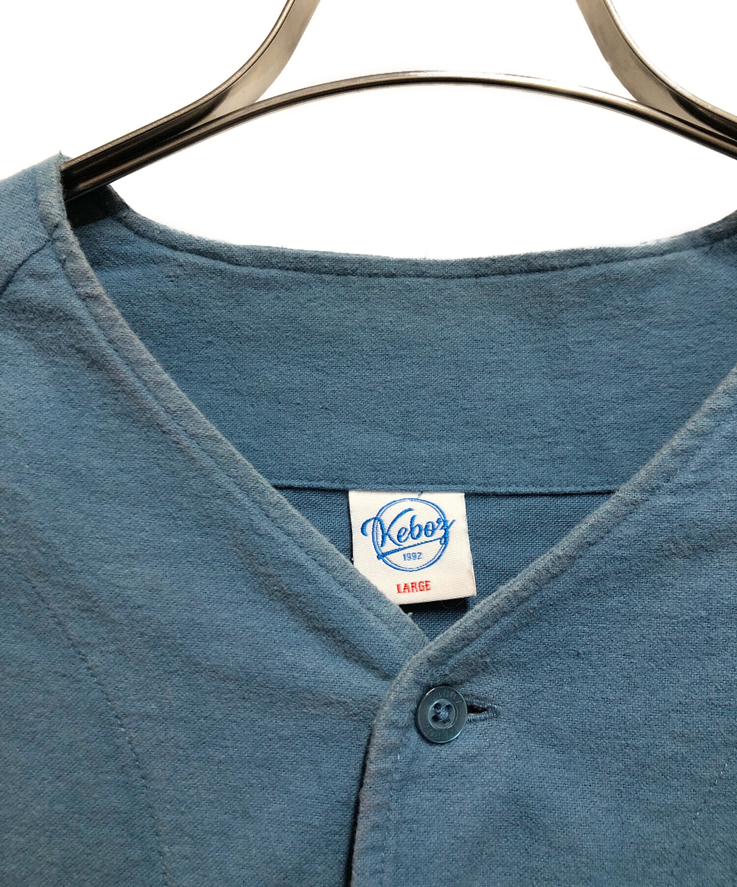 Keboz ベースボールシャツ ミントグリーン Lサイズ Keboz ベースボールシャツ ミントグリーン Lサイズ KEBOZ(ケボズ