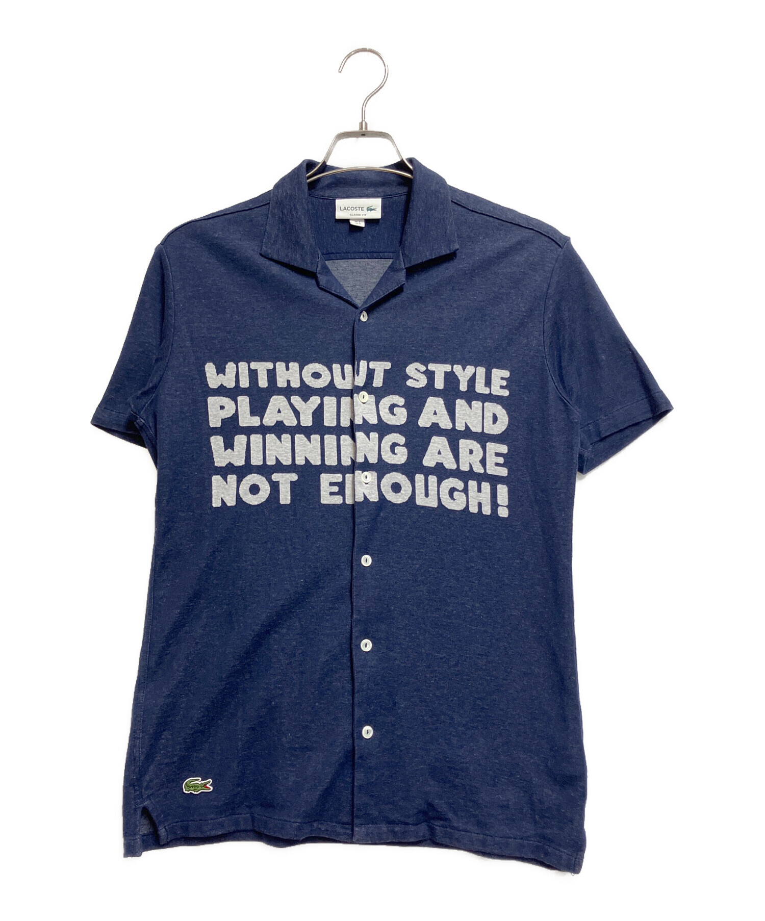 中古・古着通販】LACOSTE (ラコステ) レタージャガードカッターシャツ