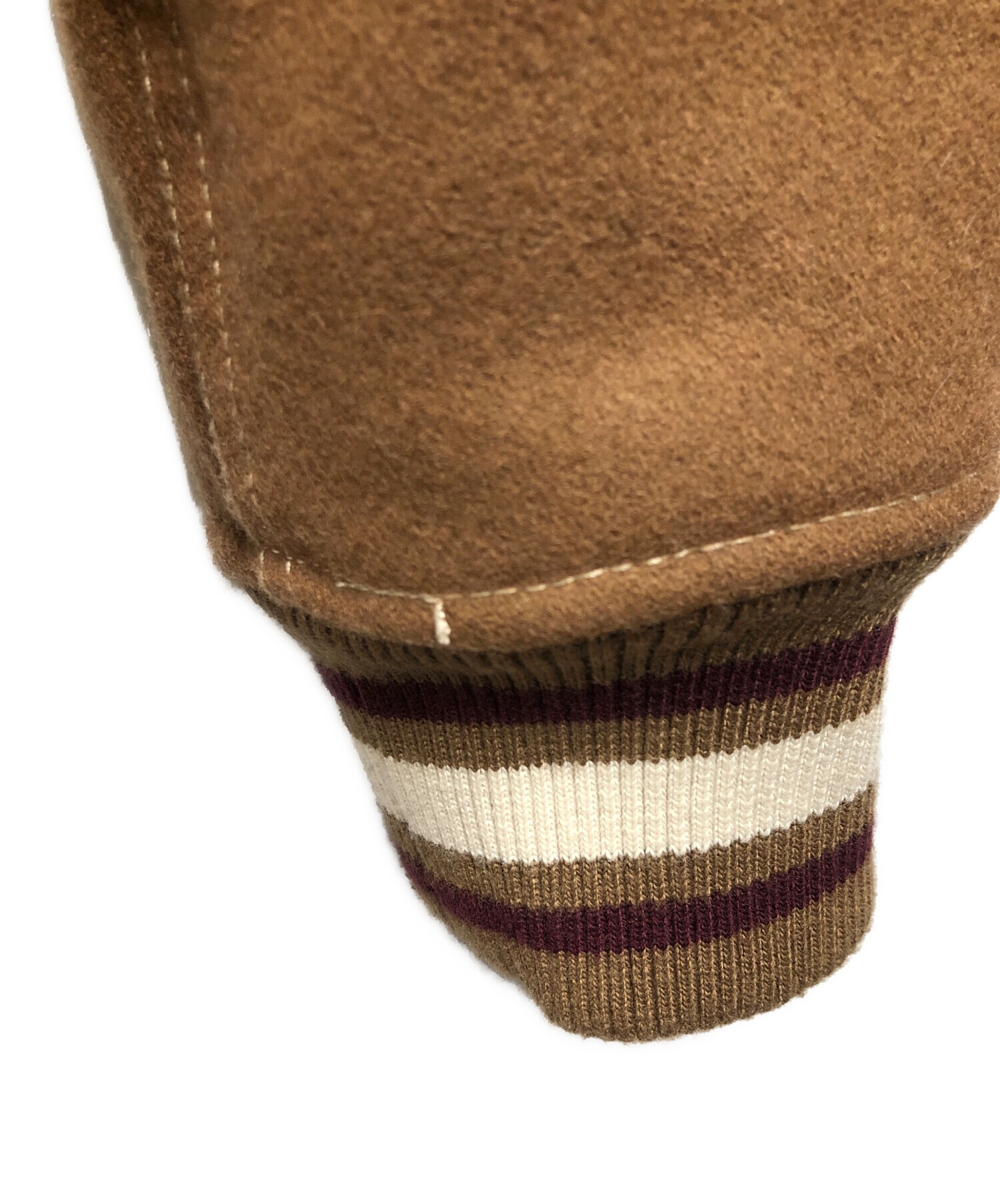 Avirex ブラウン スタジャン L 中古・古着通販】AVIREX (アヴィレックス) スタジャン ライトブラウン