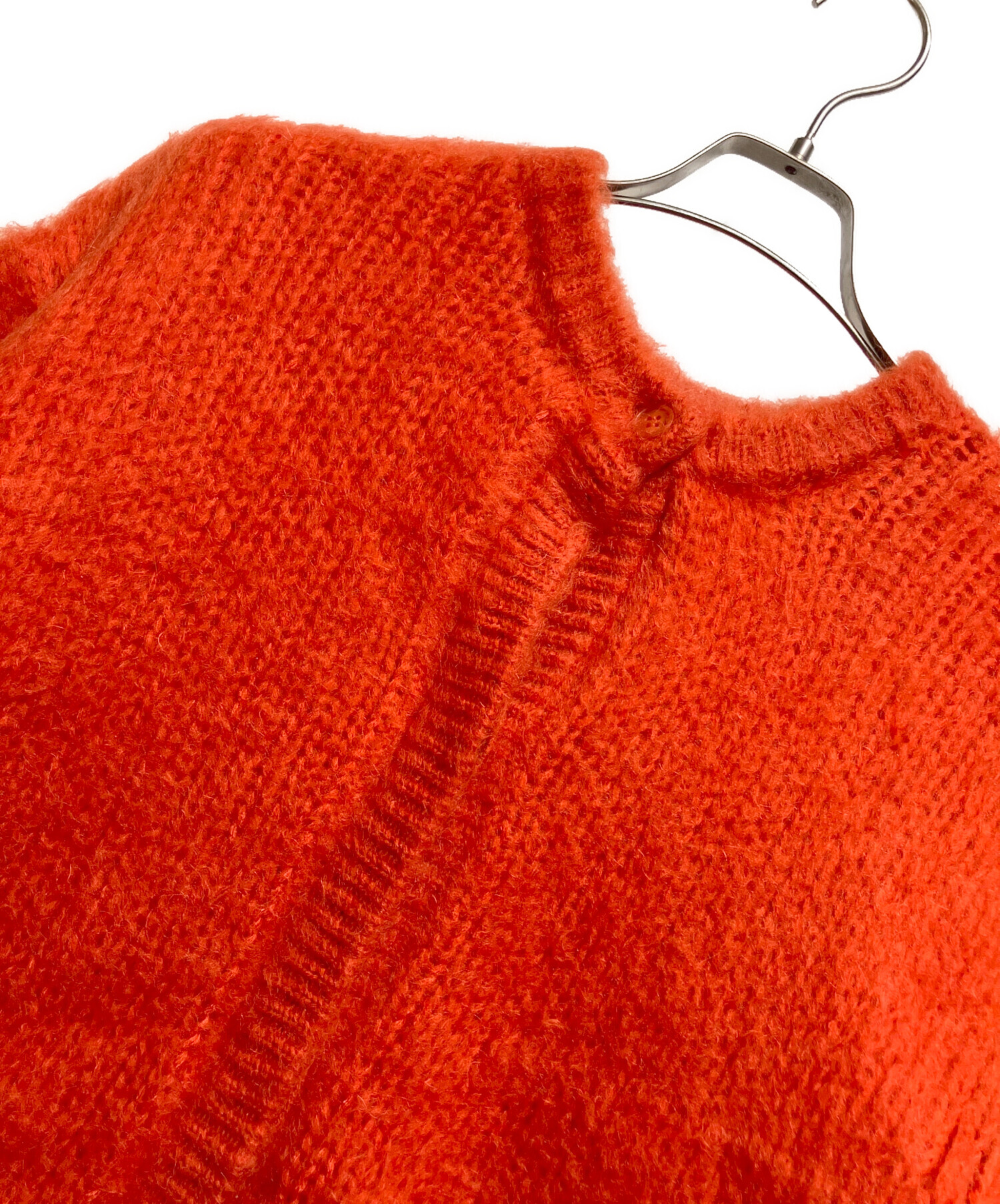 中古・古着通販】Ameri (アメリ) 2WAY MOHAIR SHAGGY KNIT オレンジ