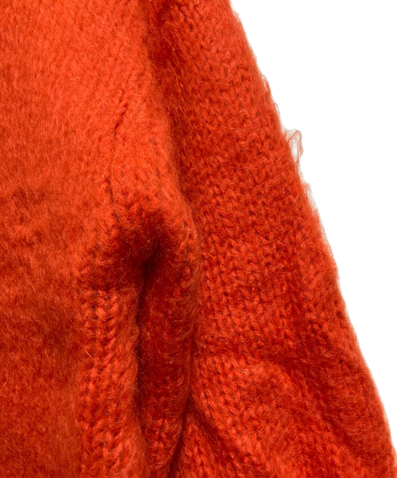 中古・古着通販】Ameri (アメリ) 2WAY MOHAIR SHAGGY KNIT オレンジ