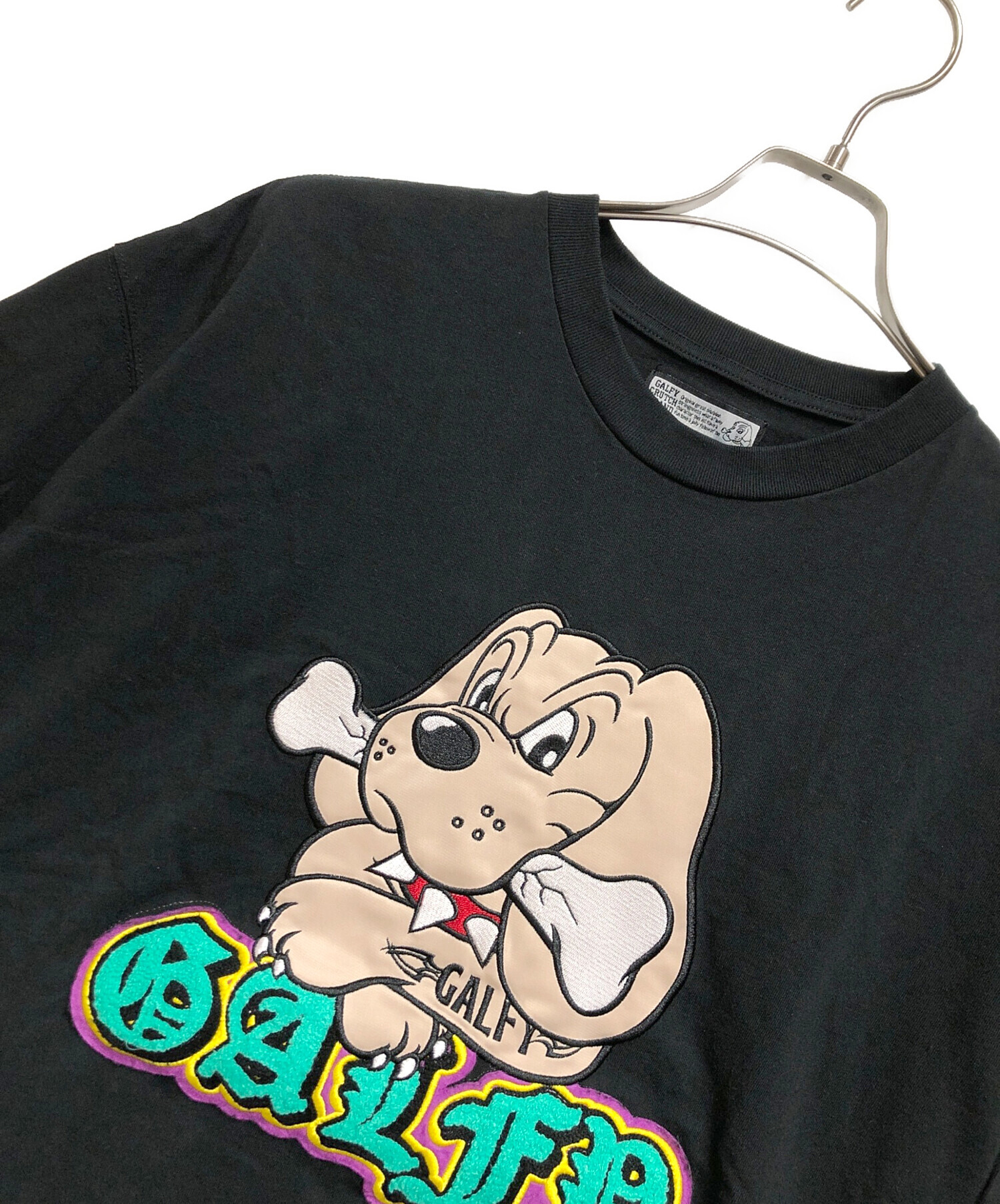 中古・古着通販】GALFY (ガルフィー) 安定 Tシャツ ブラック サイズ 