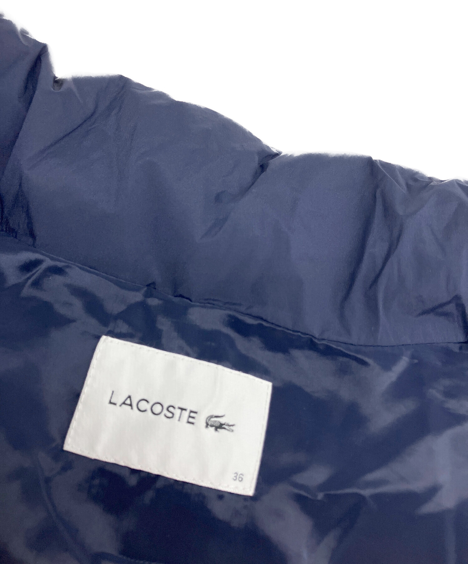 中古・古着通販】LACOSTE (ラコステ) ダウンタフロコート ネイビー 