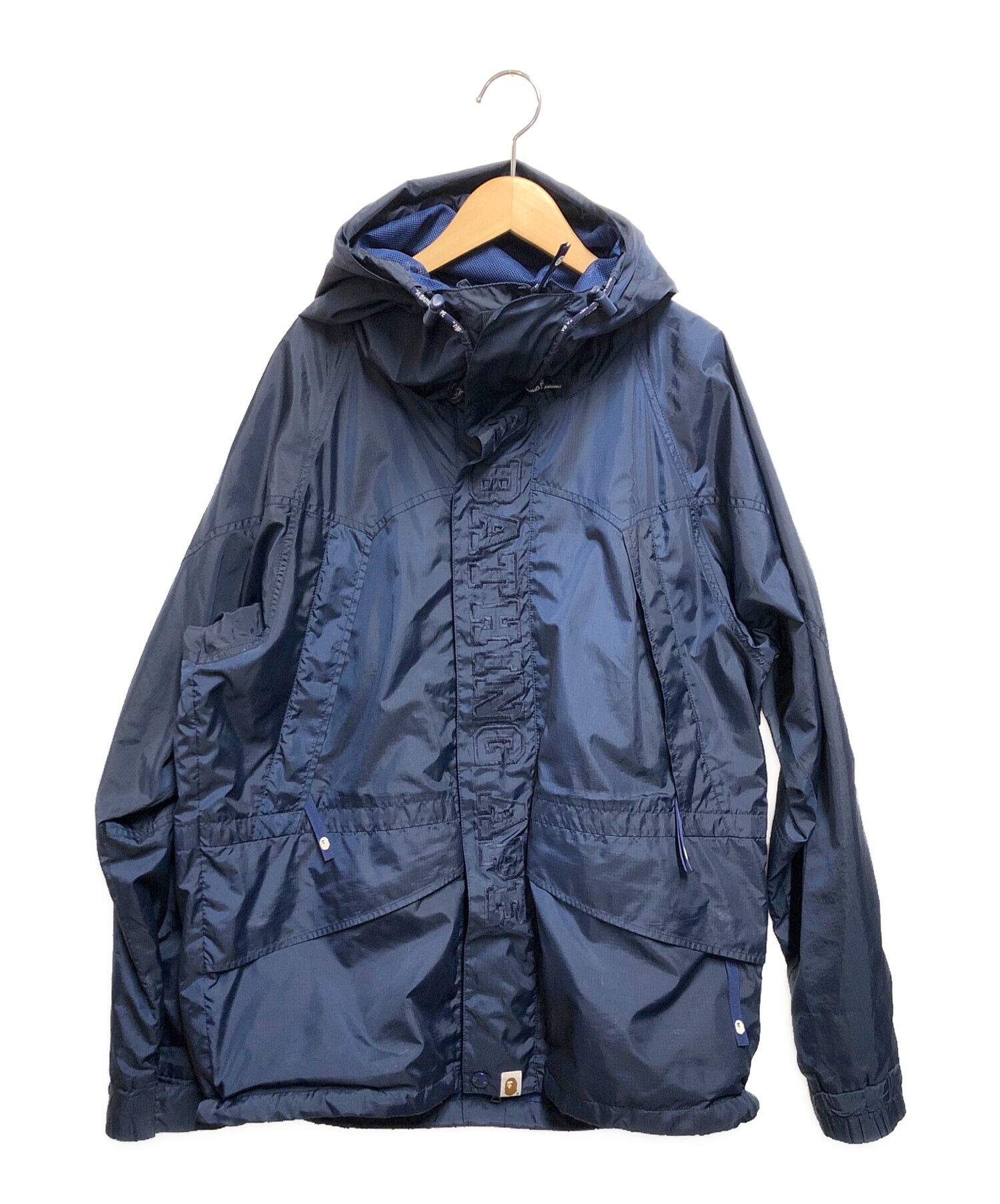 未使用 A BATHING APE アベイシングエイプ ナイロン レインJKT
