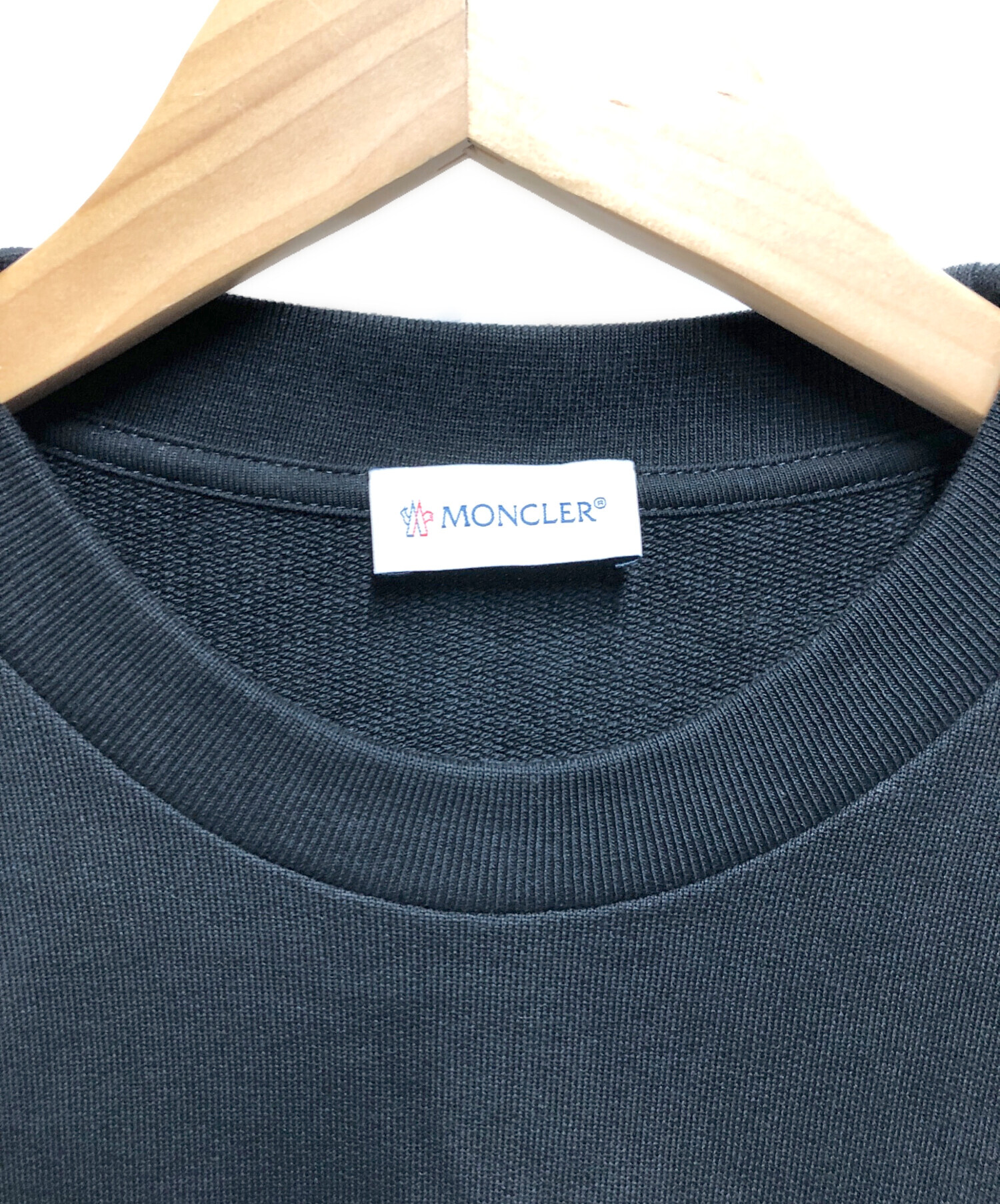 中古・古着通販】MONCLER (モンクレール) MAGLIA GIROCOLLOラインロゴ