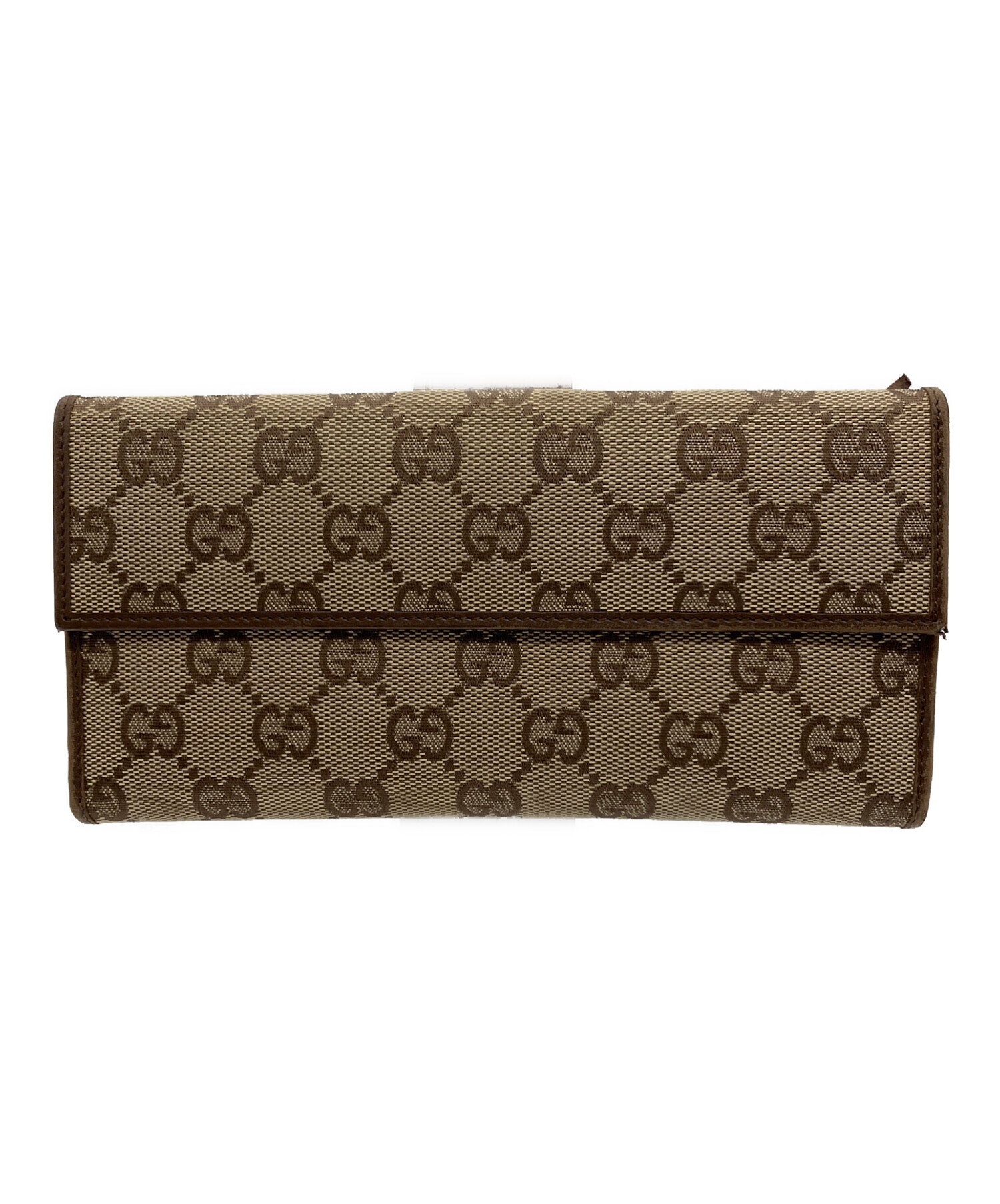 GUCCI グッチ 財布・ケース  茶 【古着】【中古】【送料無料】 中古・古着通販】GUCCI (グッチ) 2つ折り財布 ブラウン｜ブランド