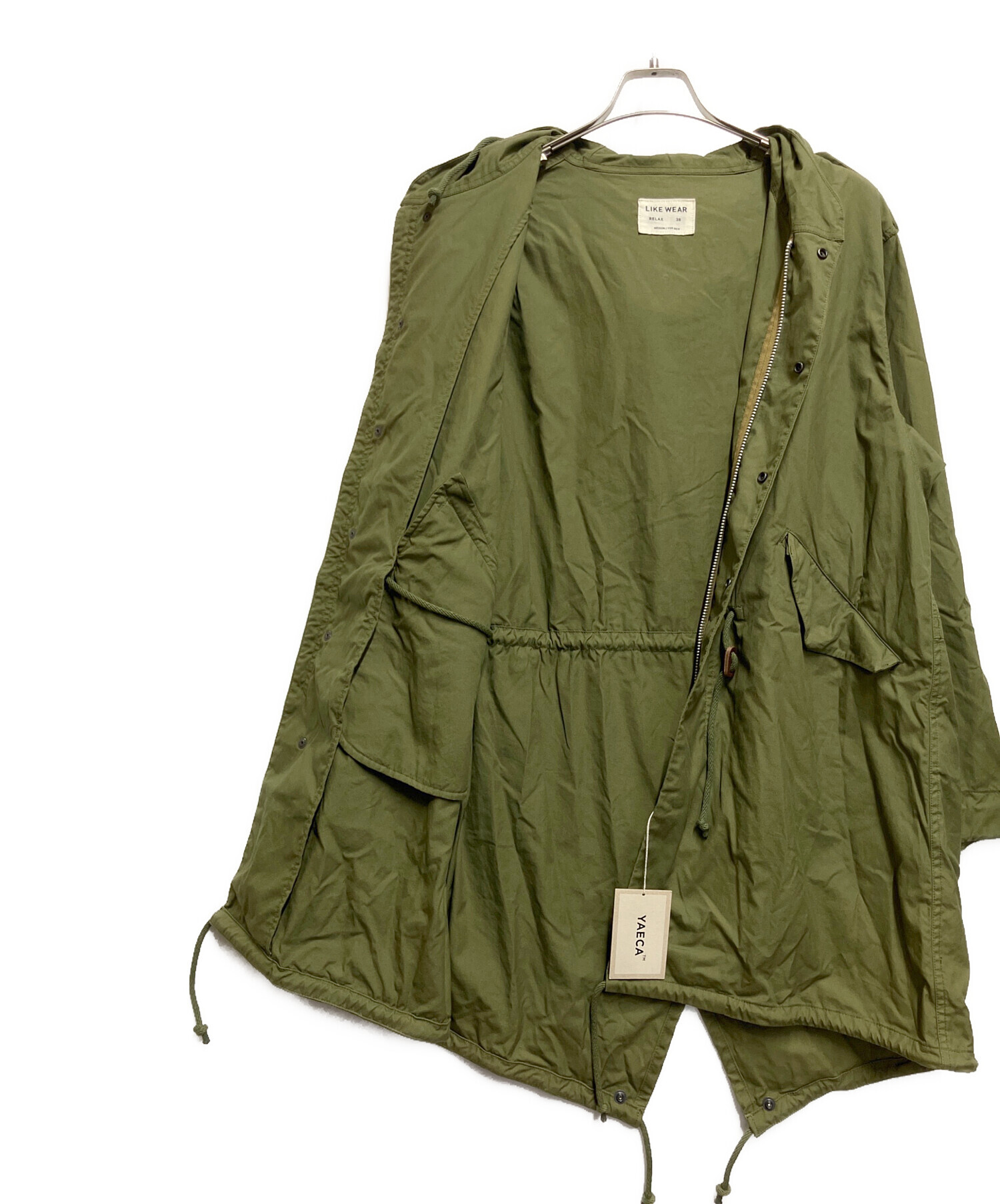 中古・古着通販】YAECA (ヤエカ) モッズコート グリーン サイズ:38