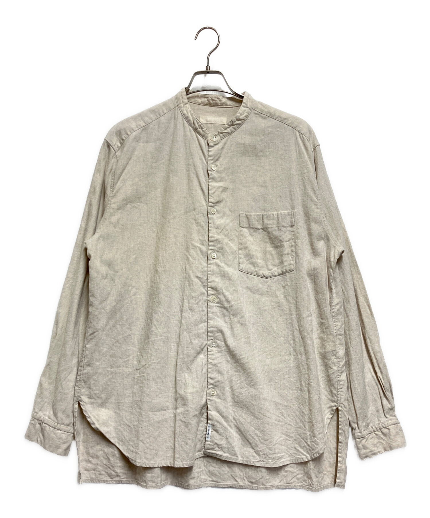 コンフェクト　confect リネンバンドカラー　シャツ　3 中古・古着通販】confect (コンフェクト) リネンバンドカラーシャツ