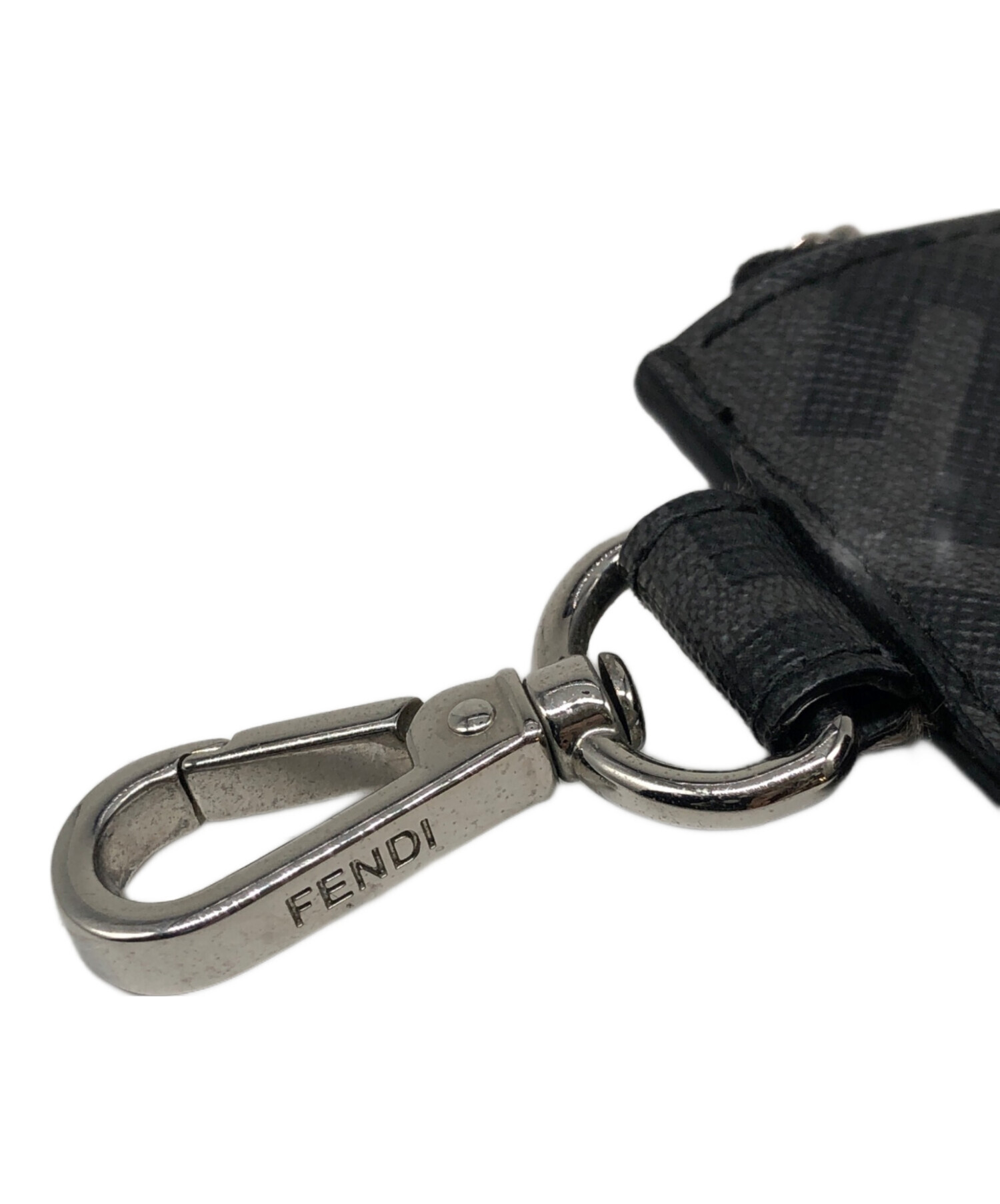 中古・古着通販】FENDI (フェンディ) コインケース ブラック×イエロー 