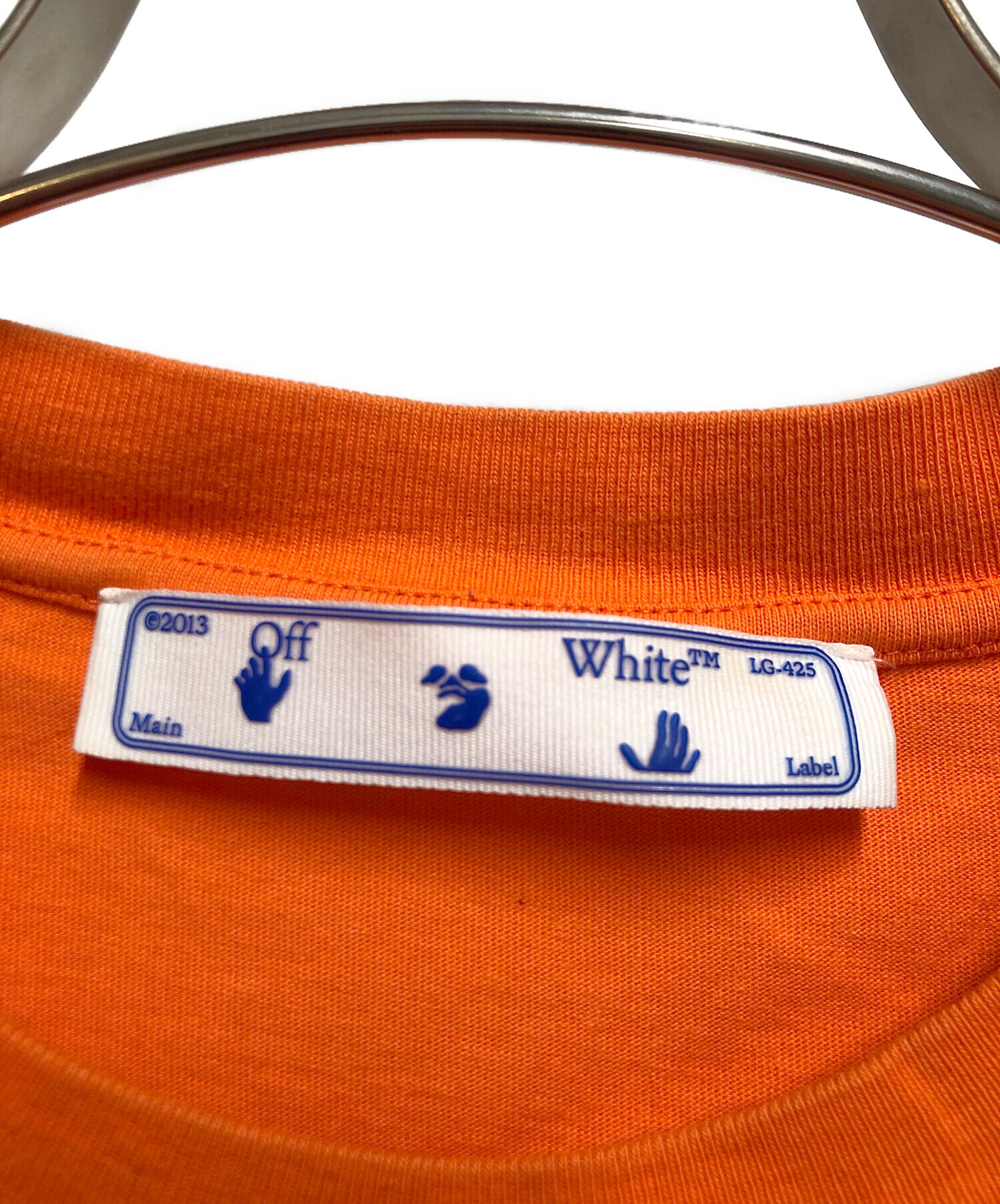 OFF-WHITE オフホワイト 小物類（その他） - オレンジ 【古着】【中古】 中古・古着通販】OFFWHITE (オフホワイト) ロゴプリント半袖Tシャツ