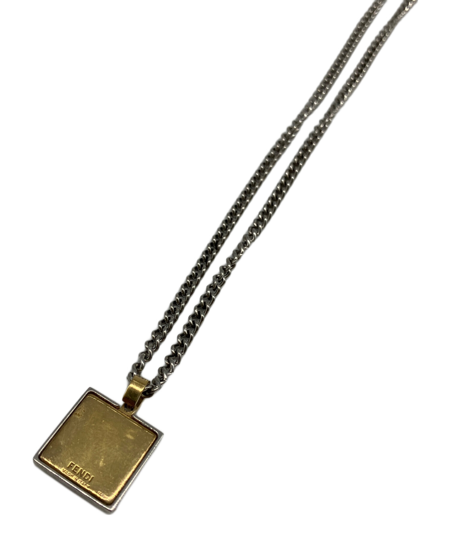 中古・古着通販】FENDI (フェンディ) ネックレス シルバー×ゴールド