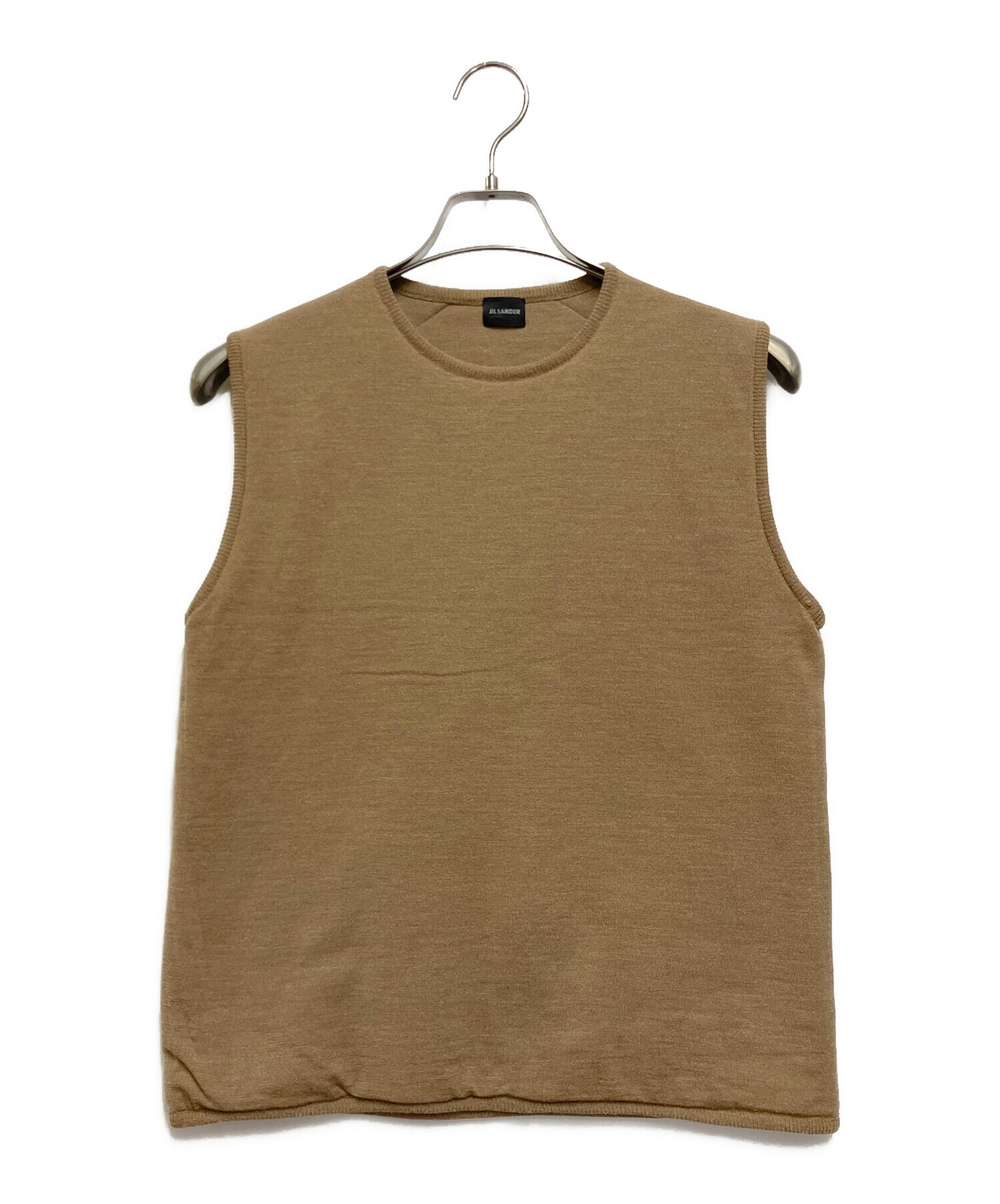 中古・古着通販】JIL SANDER (ジルサンダー) ニットベスト ブラウン